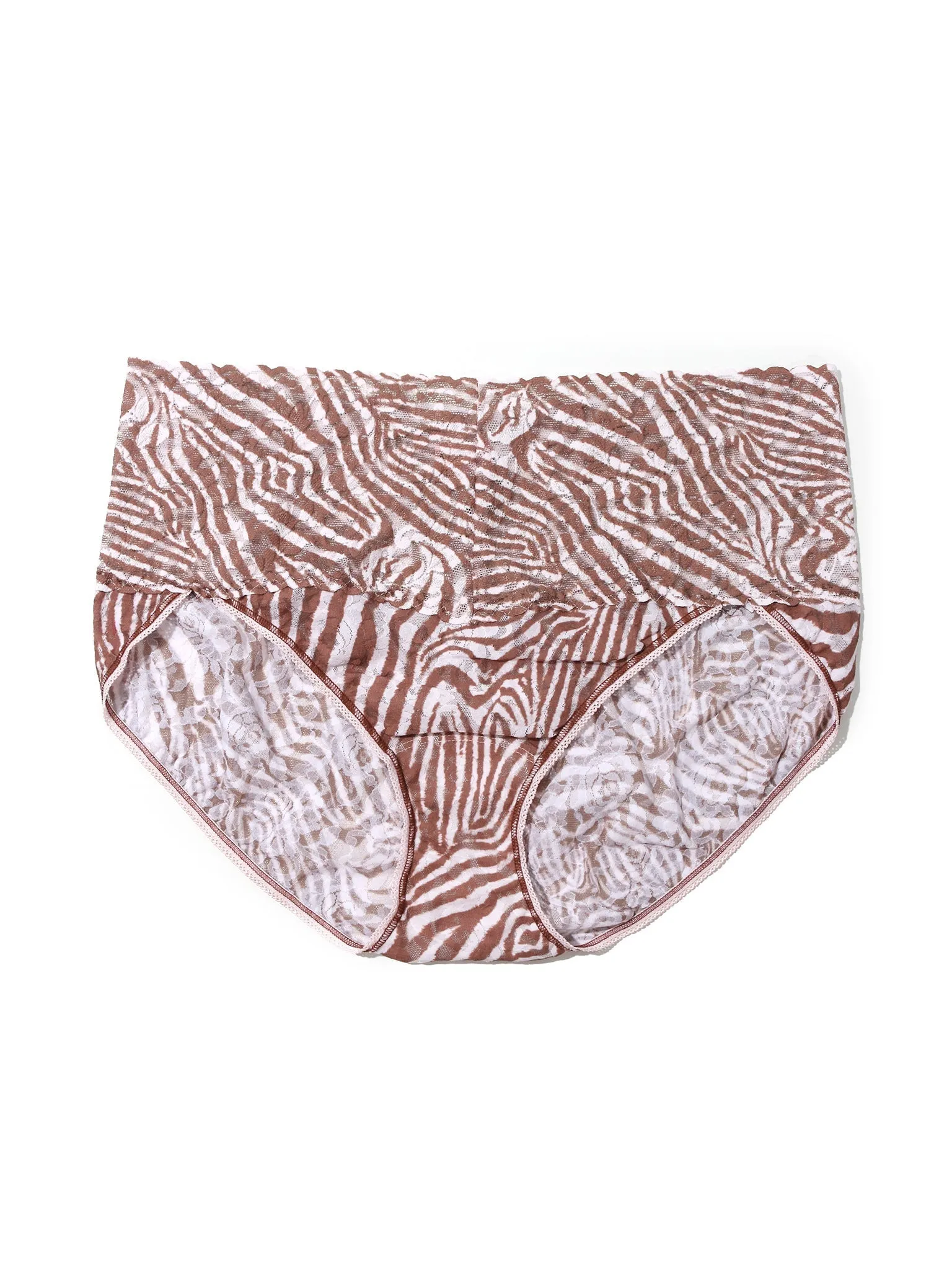 Plus Size Printed Retro Lace V-Kini Hide And Seek Sale sold by Hanky Panky