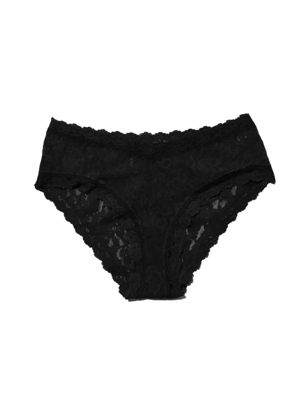 Signature Lace V-Front Cheeky Black sold by Hanky Panky