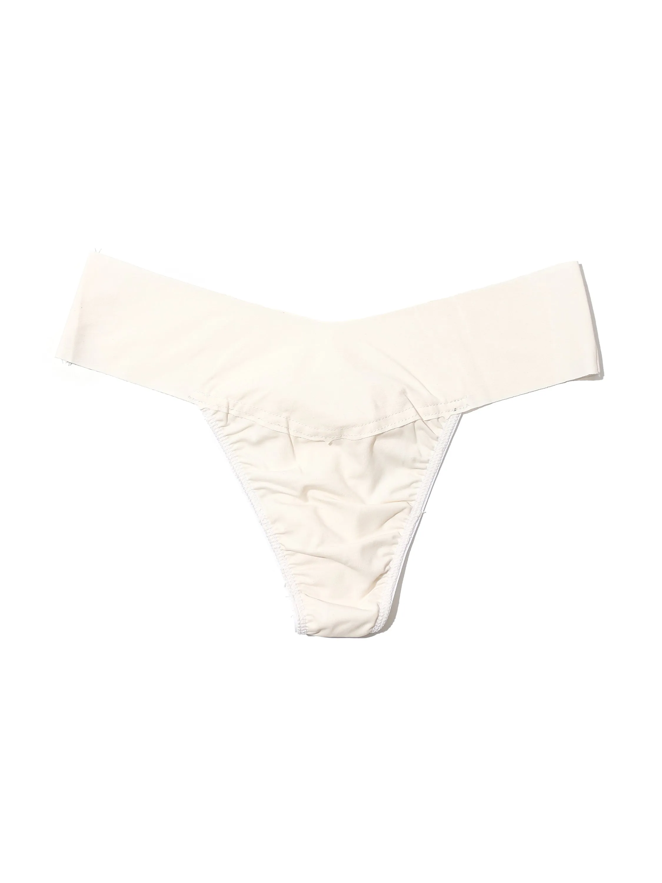 BreatheSoft® Natural Rise Thong Linen White Sale sold by Hanky Panky product image thumbnail 3