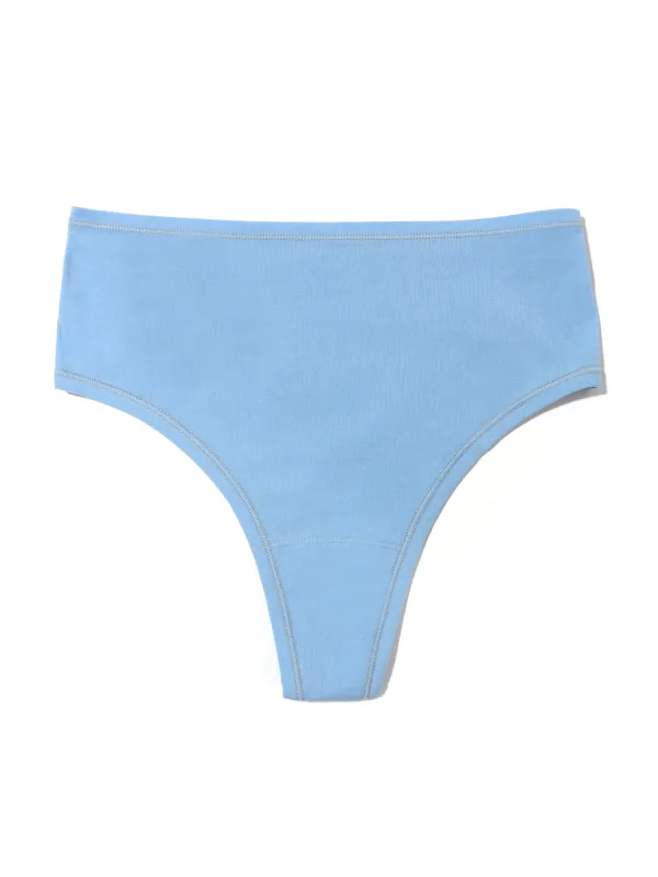 PlayStretch™ High Rise Thong Partly Cloudy Blue sold by Hanky Panky