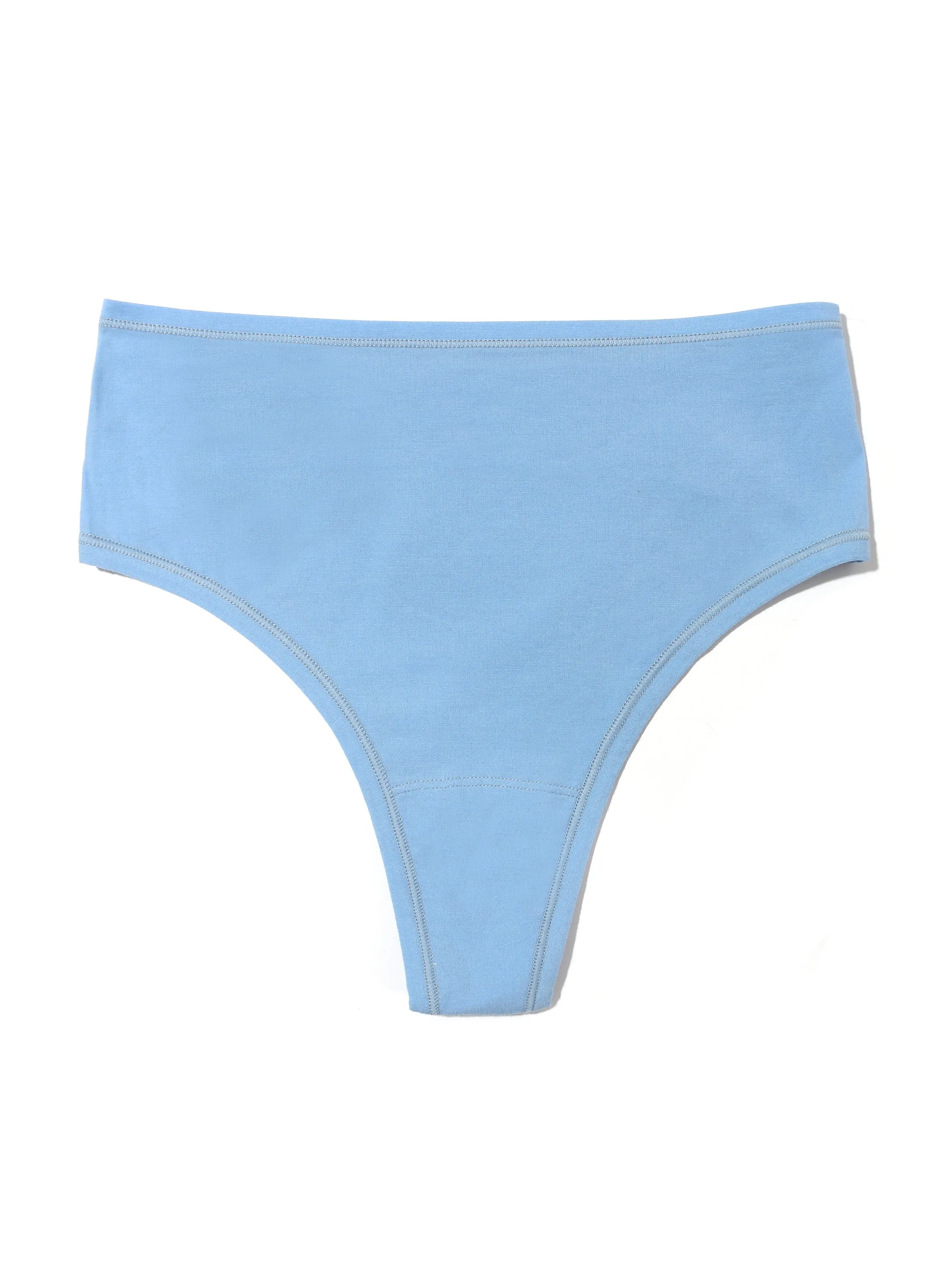 PlayStretch™ High Rise Thong Partly Cloudy Blue sold by Hanky Panky