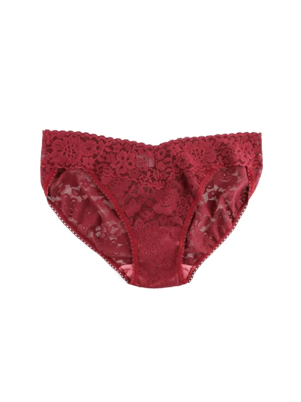 Daily Lace™ V-Kini Shiraz Red sold by Hanky Panky