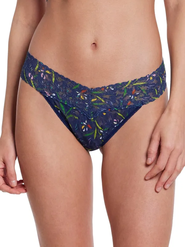 Printed Signature Lace Original Rise Thong Field Day Sale sold by Hanky Panky