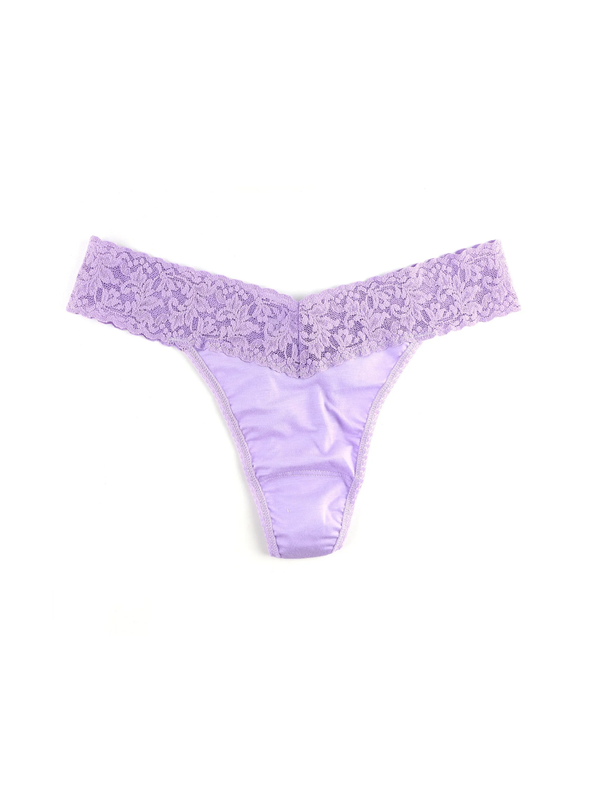 Supima® Cotton Original Rise Thong French Lavender Sale sold by Hanky Panky