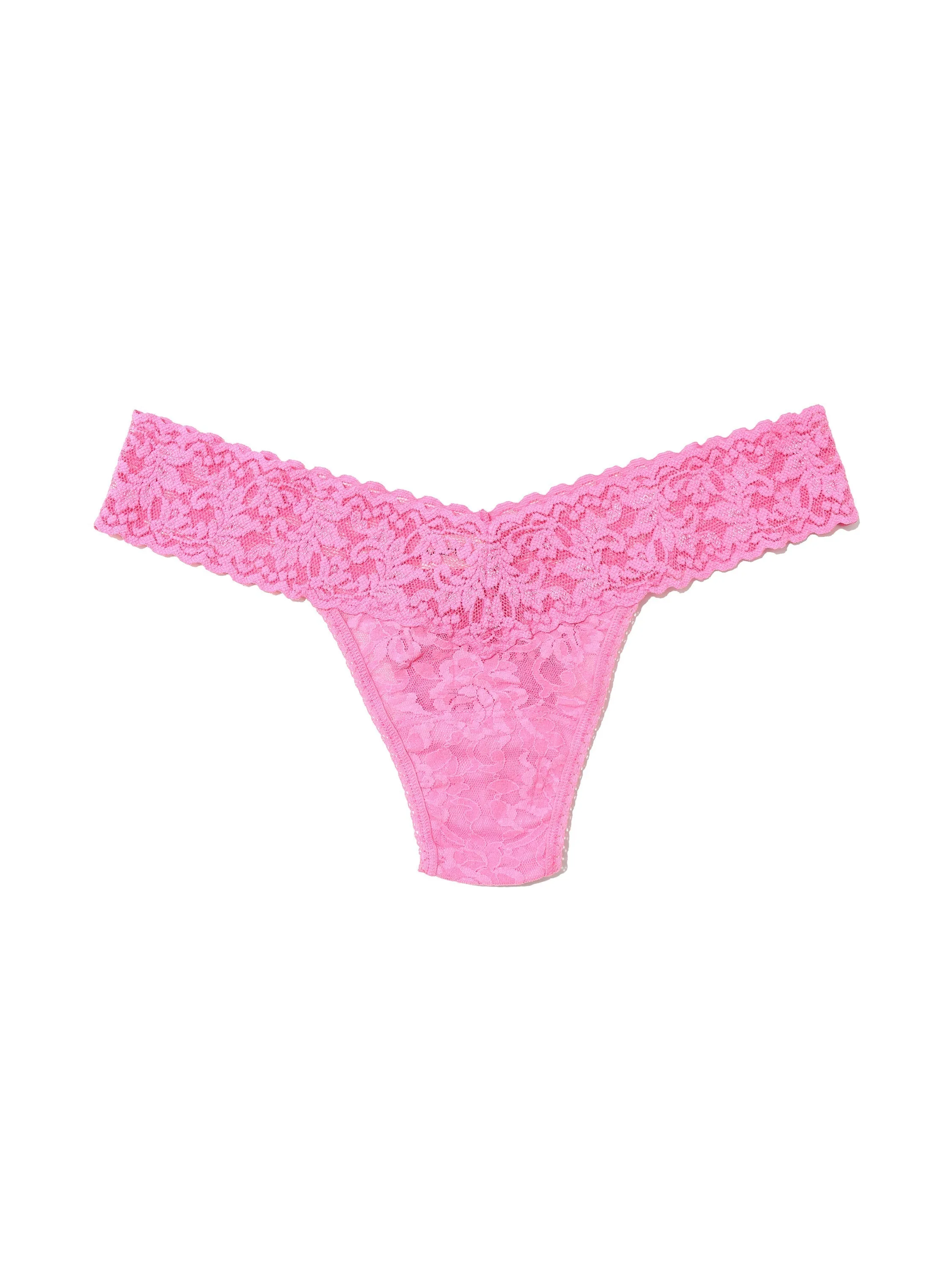 Signature Lace Low Rise Thong Taffy Pink Sale sold by Hanky Panky product image thumbnail 5