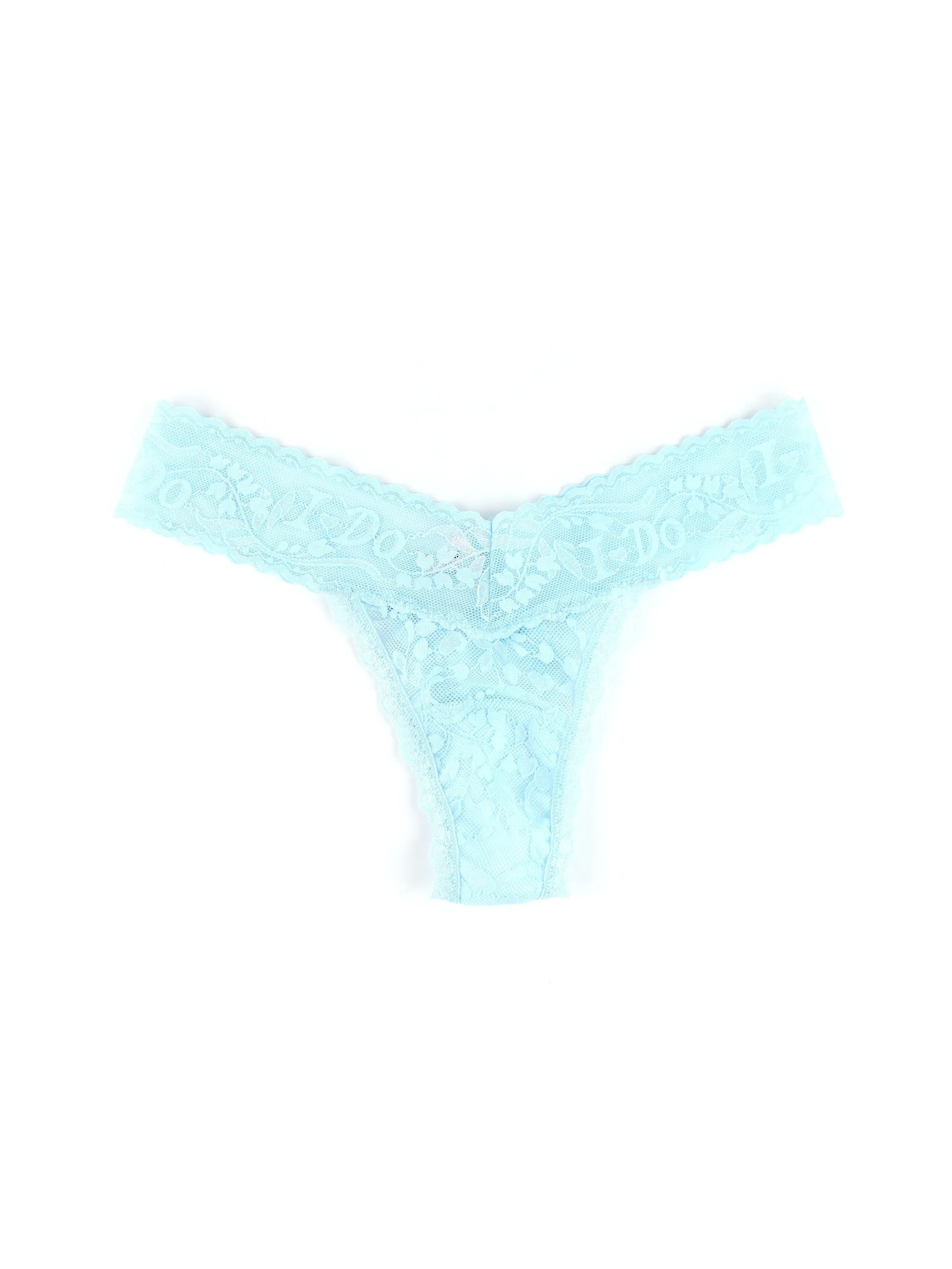 I Do Shimmer Low Rise Thong Powder Blue sold by Hanky Panky product image thumbnail 2