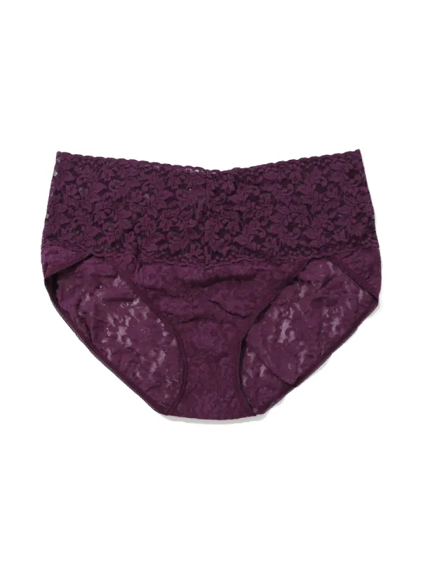 Plus Size Retro Lace V-Kini Stone Fruit Purple Sale sold by Hanky Panky