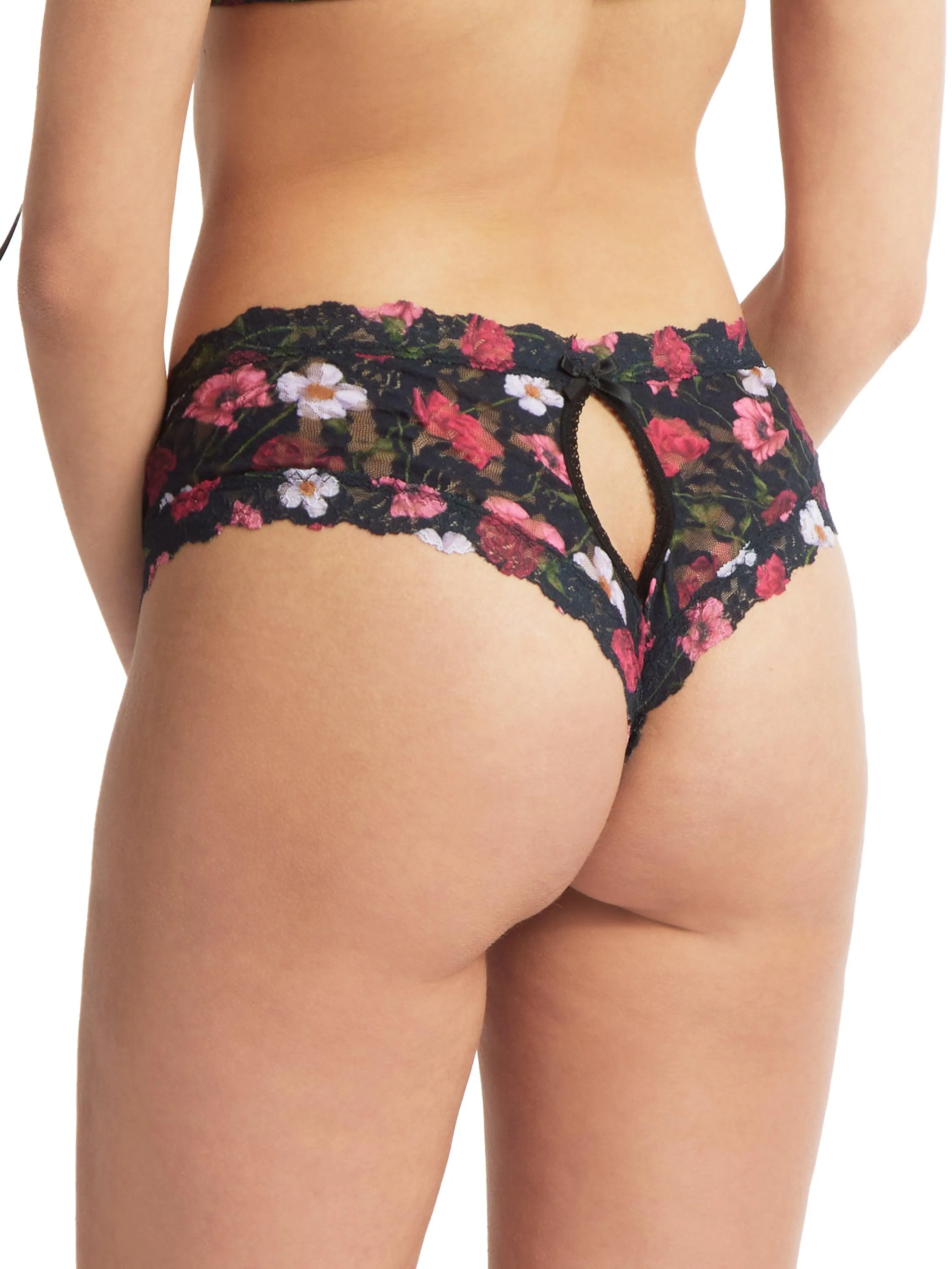 Printed Signature Lace Crotchless Cheeky Hipster Am I Dreaming sold by Hanky Panky product image thumbnail 2