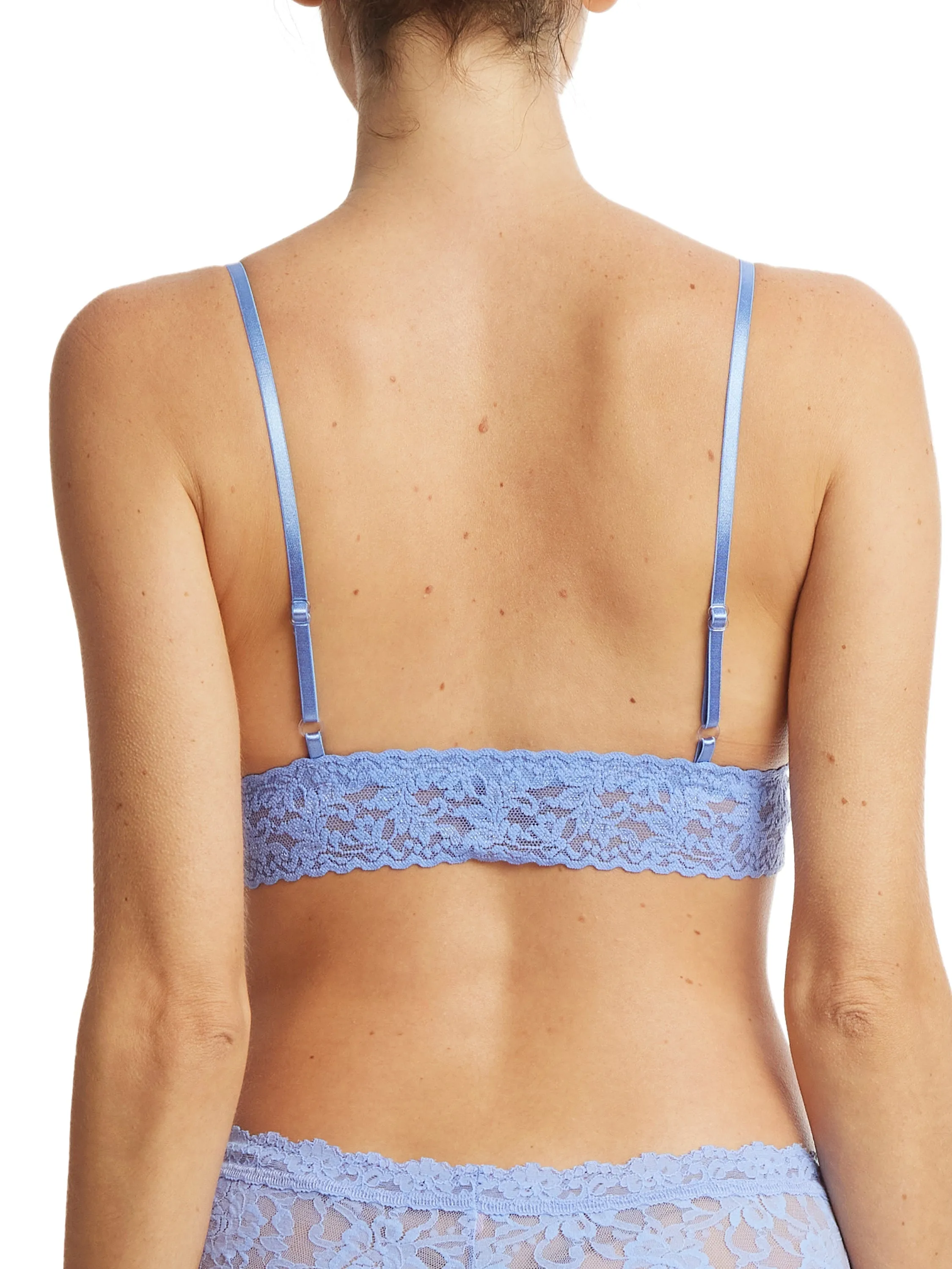 Signature Lace Padded Triangle Bralette Cool Water Blue Sale sold by Hanky Panky product image thumbnail 2