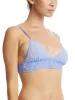 Signature Lace Padded Triangle Bralette Cool Water Blue Sale sold by Hanky Panky