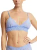 Signature Lace Padded Triangle Bralette Cool Water Blue Sale sold by Hanky Panky