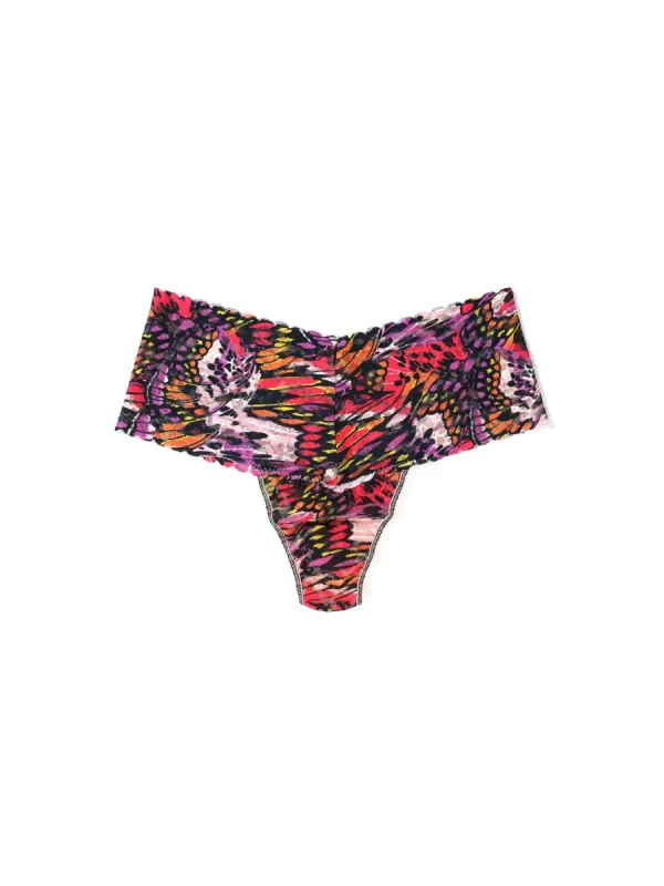 Printed Daily Lace™ Retro Thong Warm Breeze Sale sold by Hanky Panky