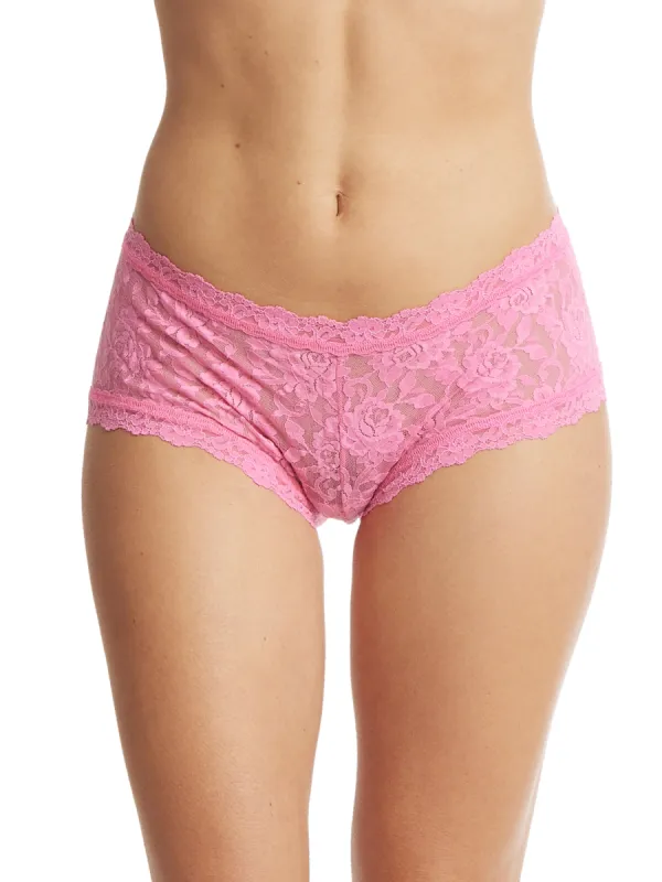 Signature Lace Boyshort Taffy Pink Sale sold by Hanky Panky