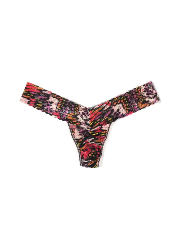 Printed Daily Lace™ Low Rise Thong Warm Breeze Sale sold by Hanky Panky