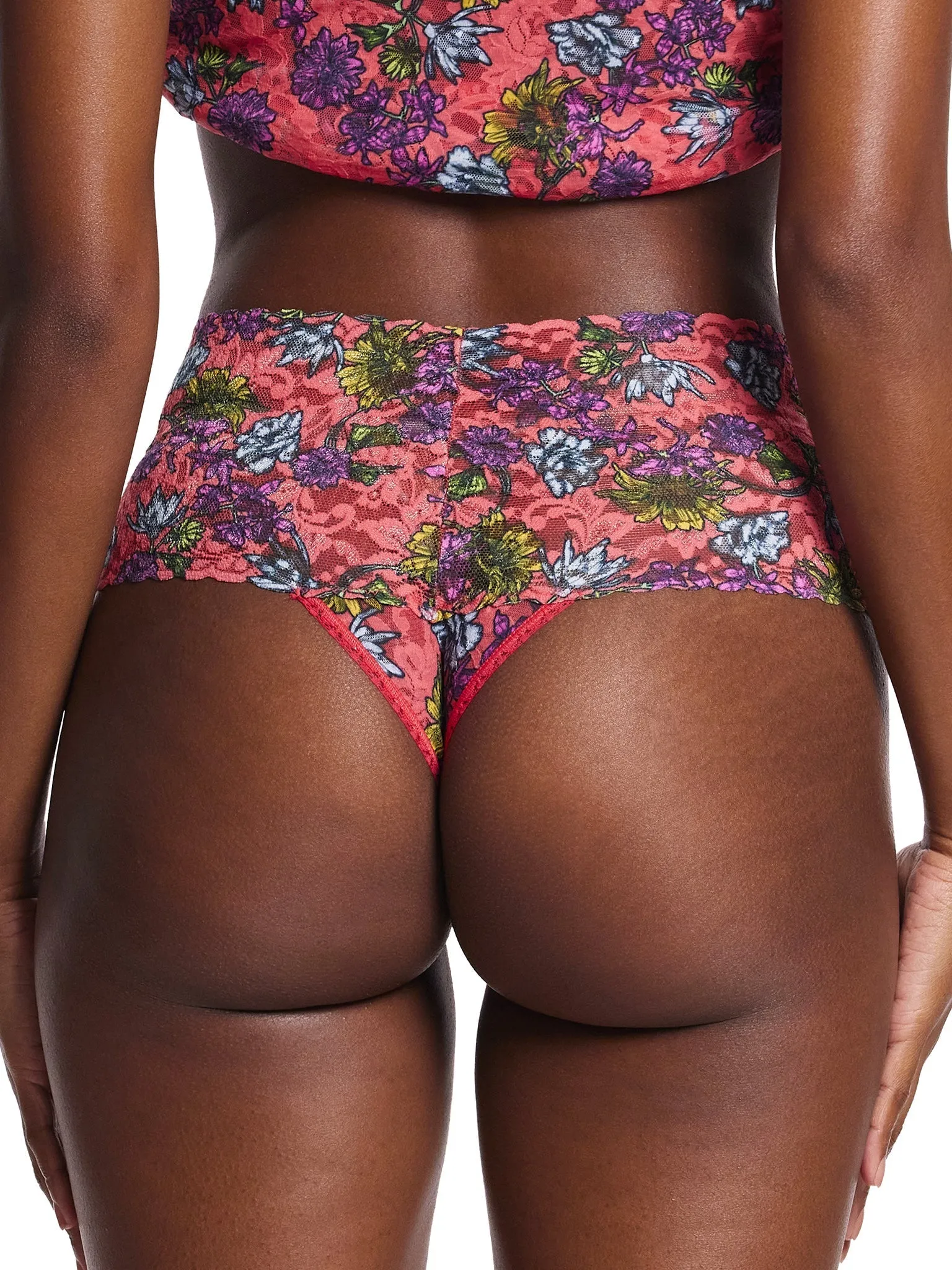Printed Retro Lace Thong Wonderland Blooms Sale sold by Hanky Panky product image thumbnail 3