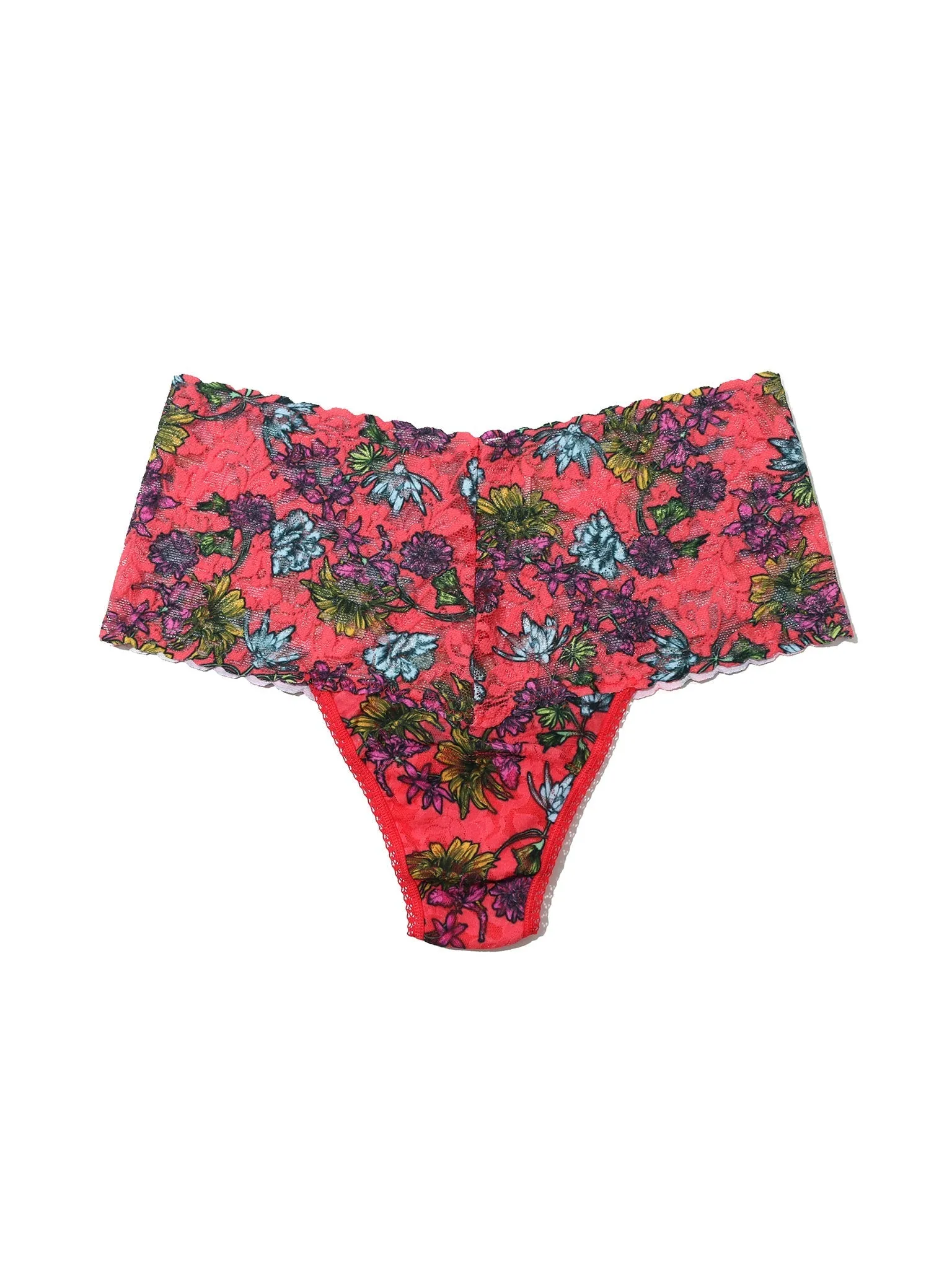 Printed Retro Lace Thong Wonderland Blooms Sale sold by Hanky Panky product image thumbnail 2