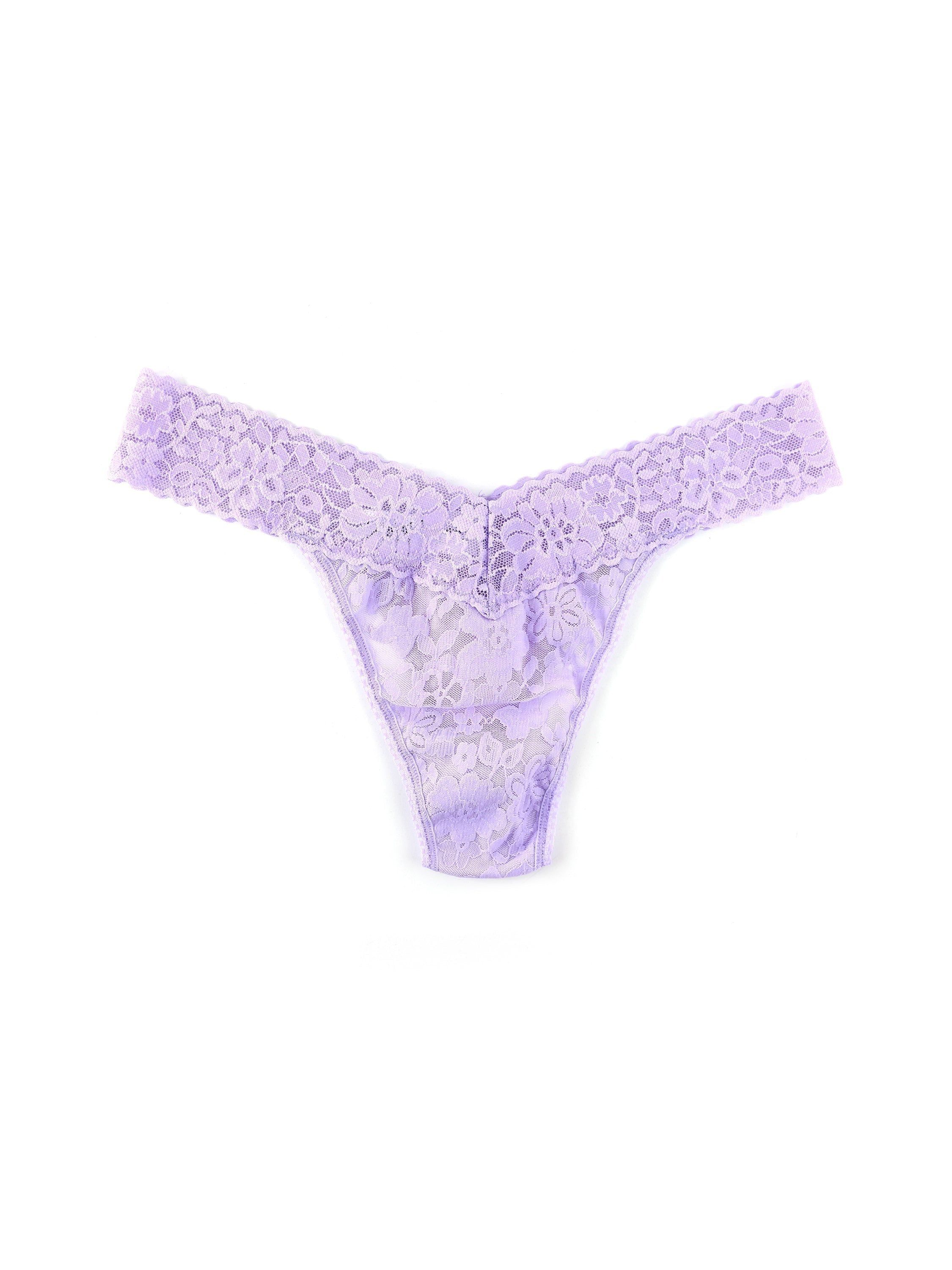 Daily Lace™ Original Rise Thong Moon Crystal Purple Sale sold by Hanky Panky