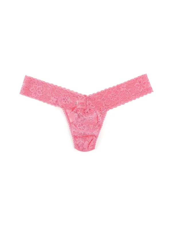 Daily Lace™ Low Rise Thong Dahlia Pink Sale sold by Hanky Panky