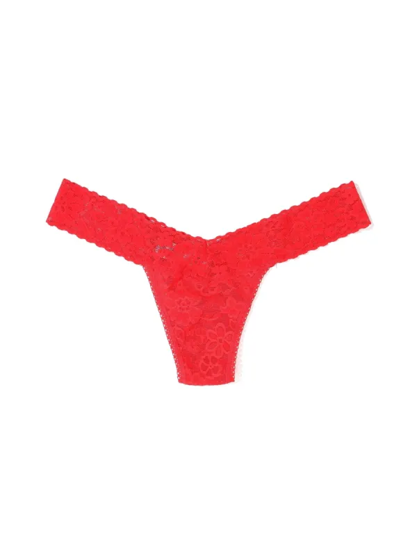 Daily Lace™ Low Rise Thong Solar Energy Orange Sale sold by Hanky Panky
