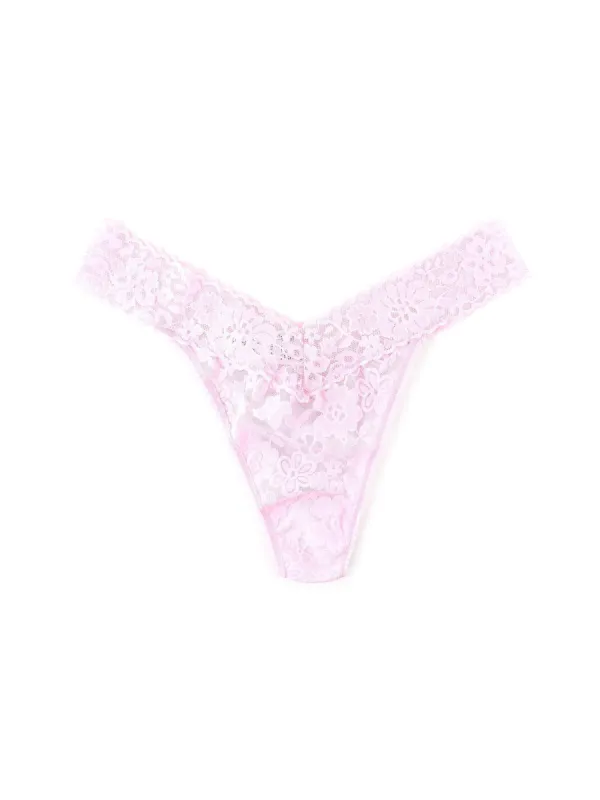 Daily Lace™ Original Rise Thong Fairy Dust Pink Sale sold by Hanky Panky