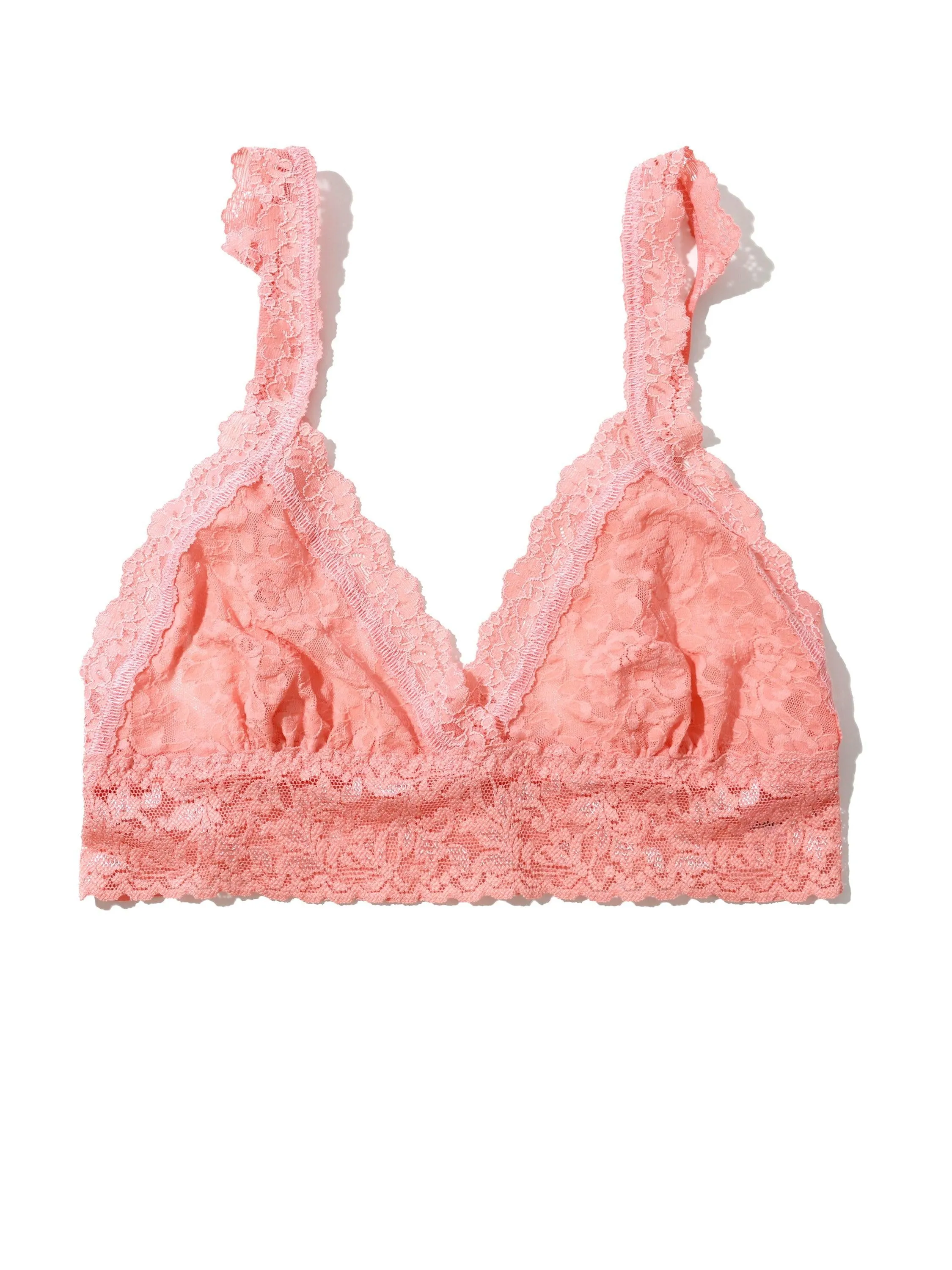 Signature Lace Crossover Bralette Snapdragon Peach Sale sold by Hanky Panky