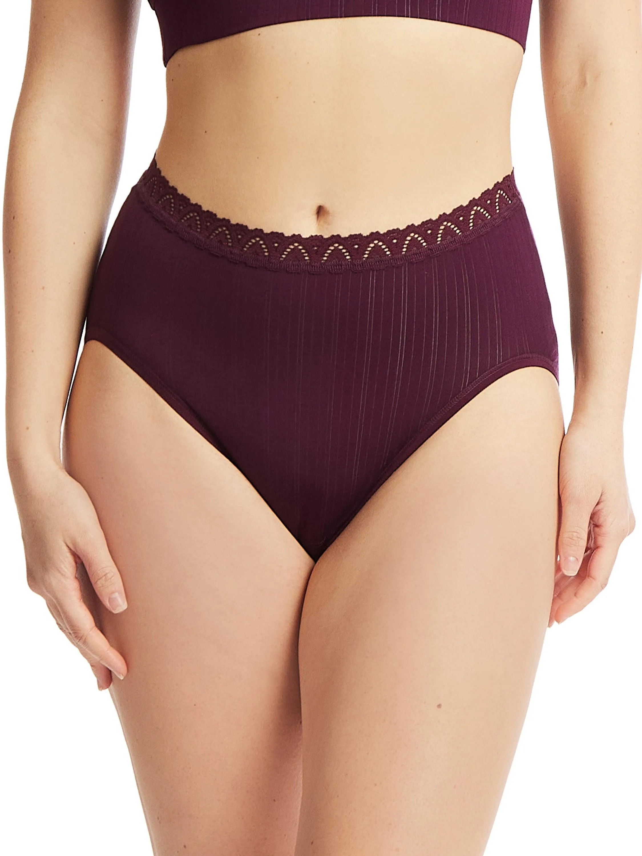 MellowLuxe™ French Brief Dried Cherry Red Sale sold by Hanky Panky