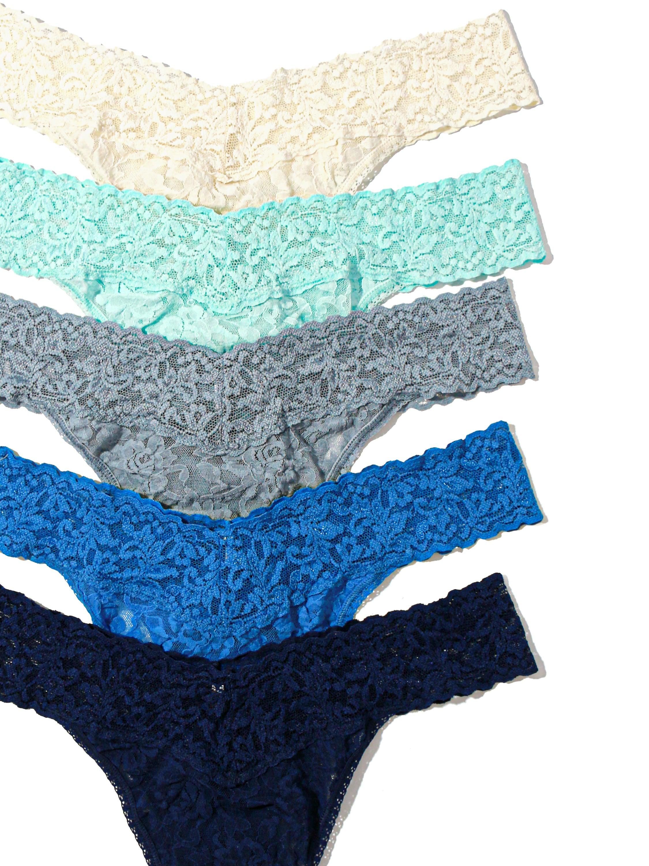 5 Pack Signature Lace Original Rise Thongs in Printed Box Sale sold by Hanky Panky product image thumbnail 2