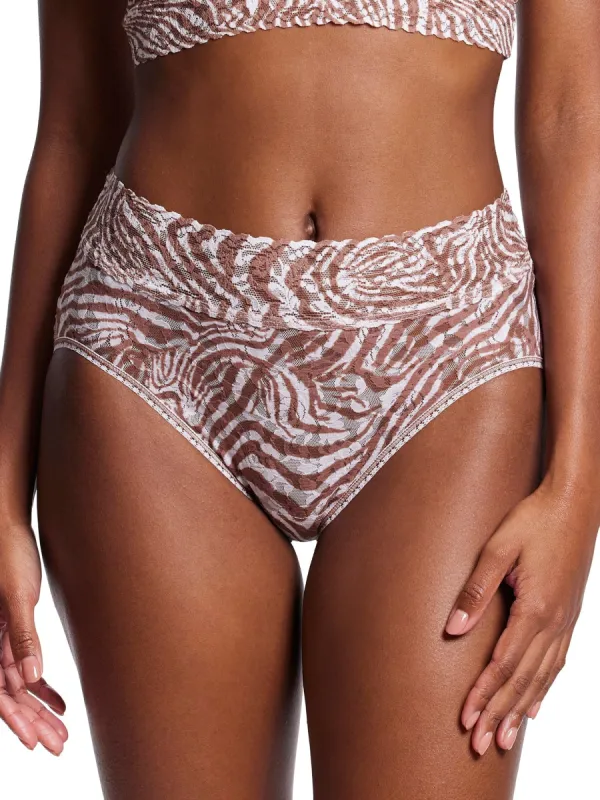 Printed Signature Lace French Brief Hide And Seek Sale sold by Hanky Panky