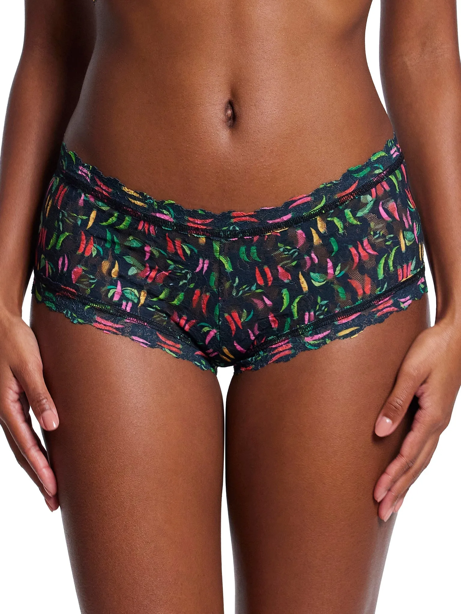 Printed Signature Lace® Boyshort Extra Spice sold by Hanky Panky