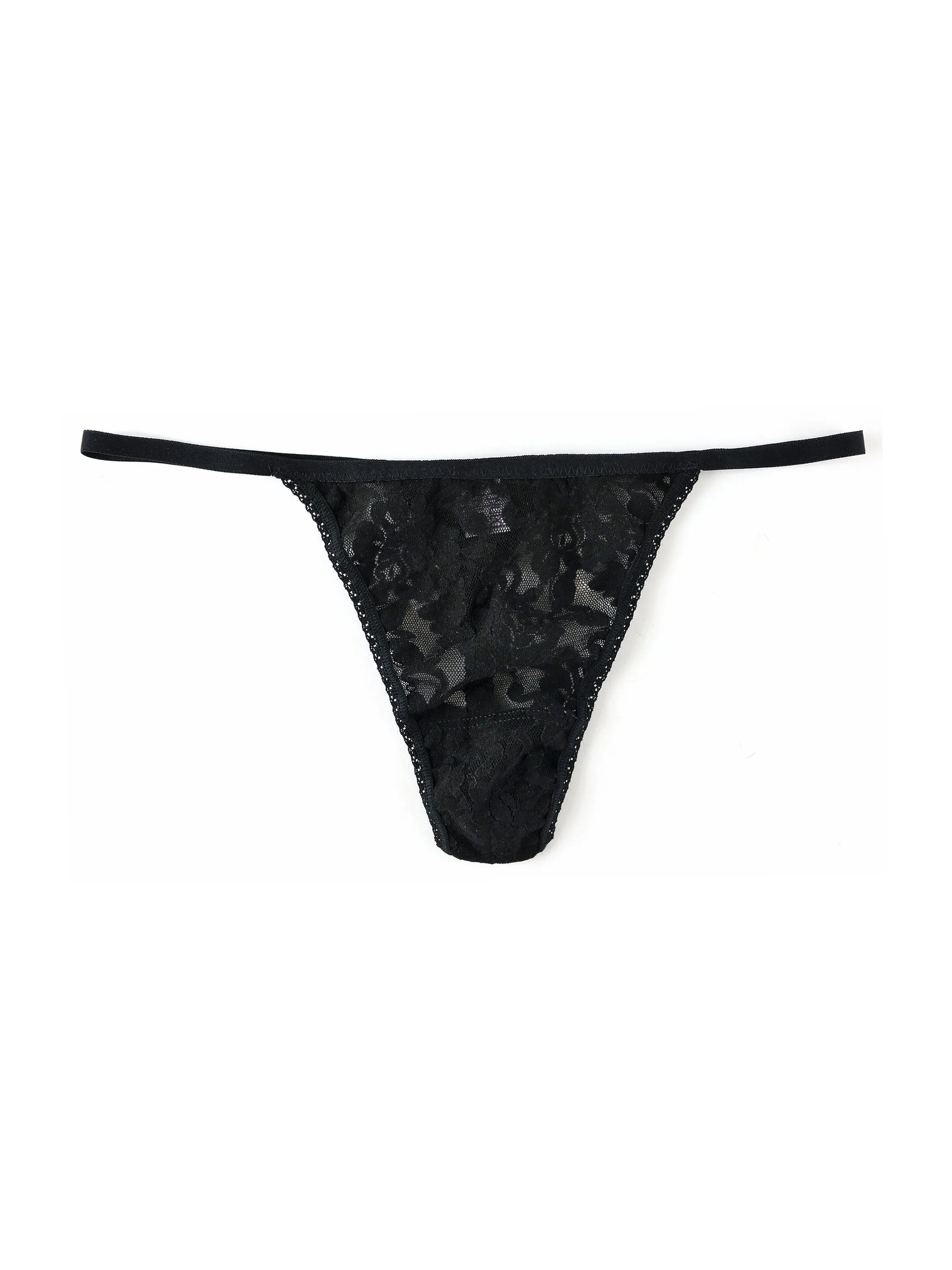 Signature Lace® High Rise G-String Black Sale sold by Hanky Panky