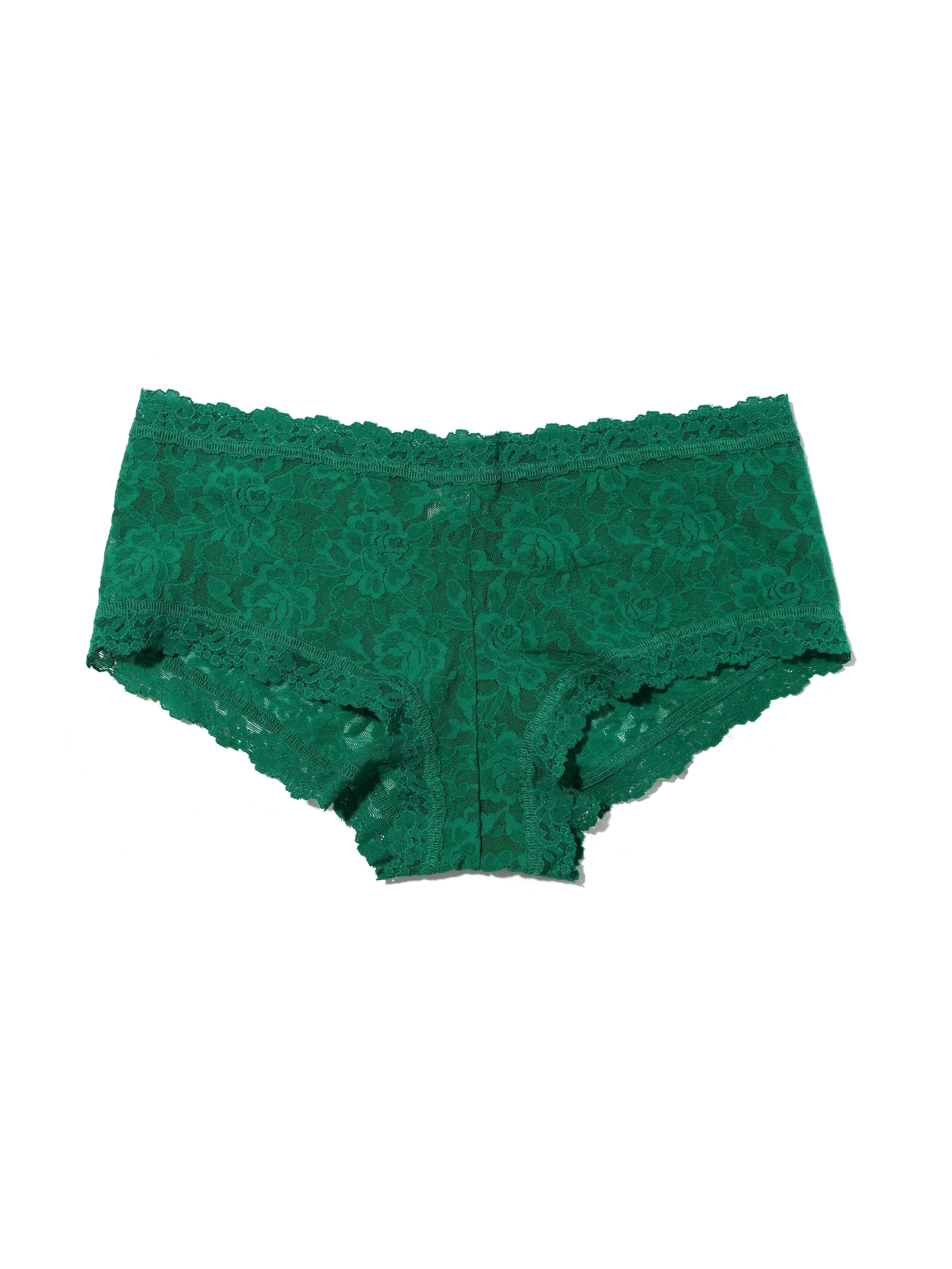 Signature Lace Boyshort Green Envy sold by Hanky Panky