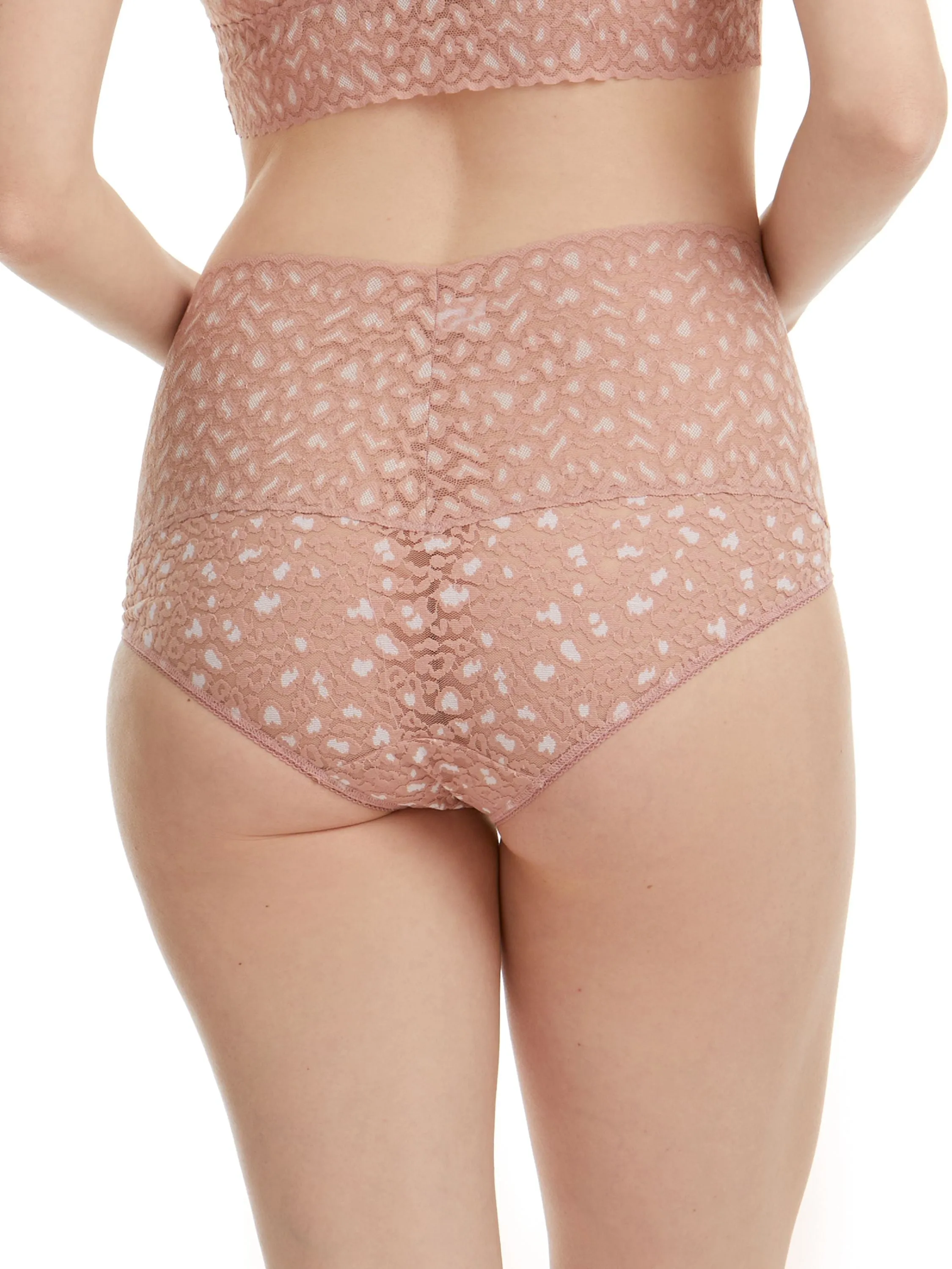 Cross-Dyed Leopard Retro V-Kini Desert Rose Pink sold by Hanky Panky product image thumbnail 2