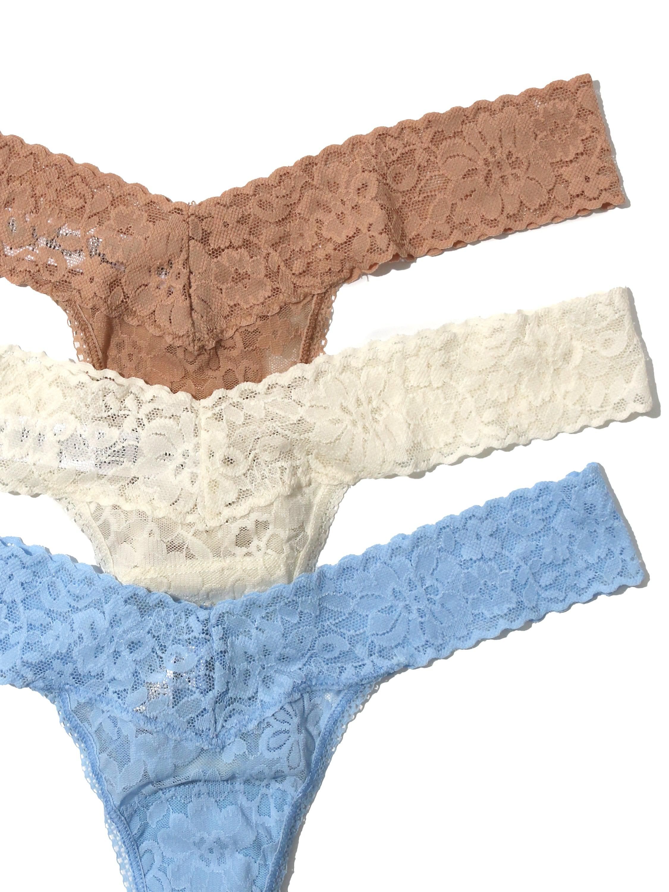 3 Pack Daily Lace™ Low Rise Thong Taupe Sale sold by Hanky Panky product image thumbnail 2