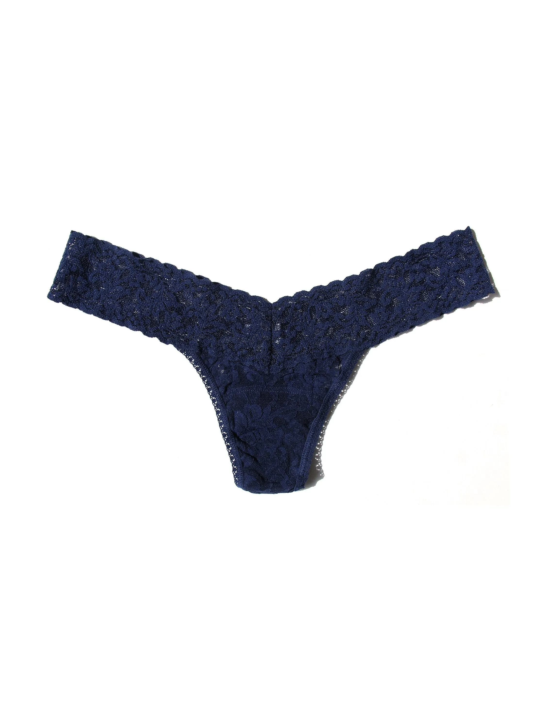 4911® Signature Lace® Low Rise Thong Navy sold by Hanky Panky product image thumbnail 3