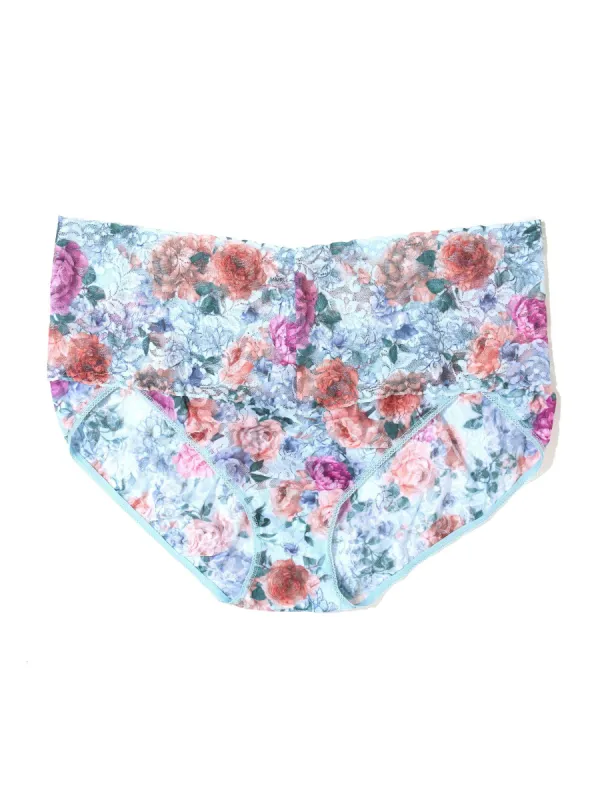 Plus Size Printed Retro Lace V-kini  Tea For Two Sale sold by Hanky Panky