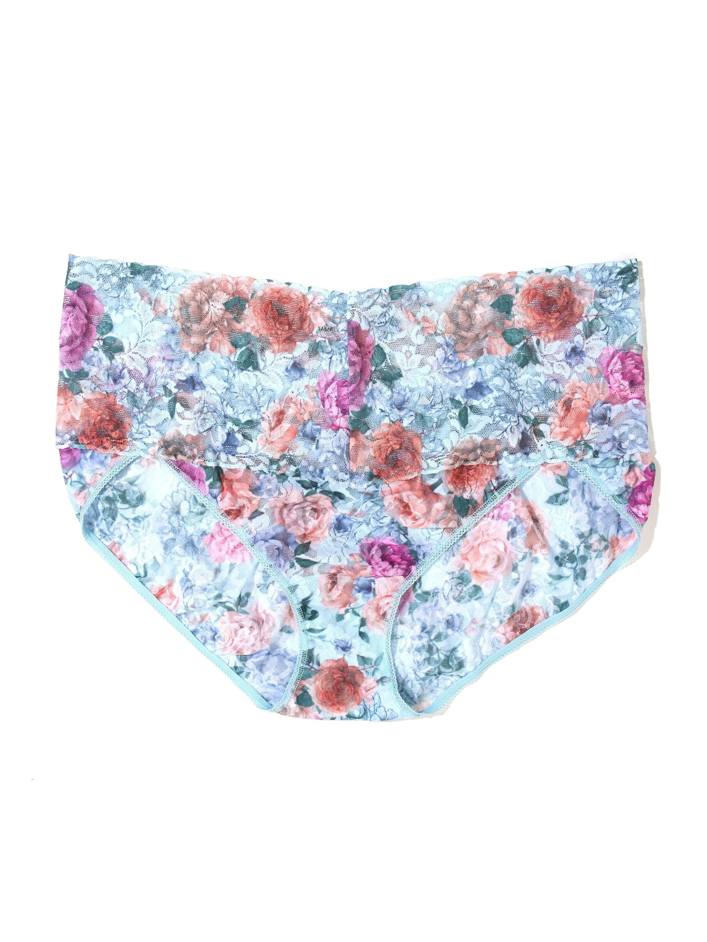Plus Size Printed Retro Lace V-kini Tea For Two Sale sold by Hanky Panky