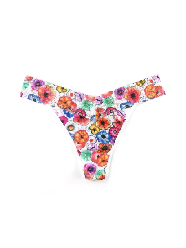 Plus Size Printed Signature Lace Thong Linger Awhile Sale sold by Hanky Panky