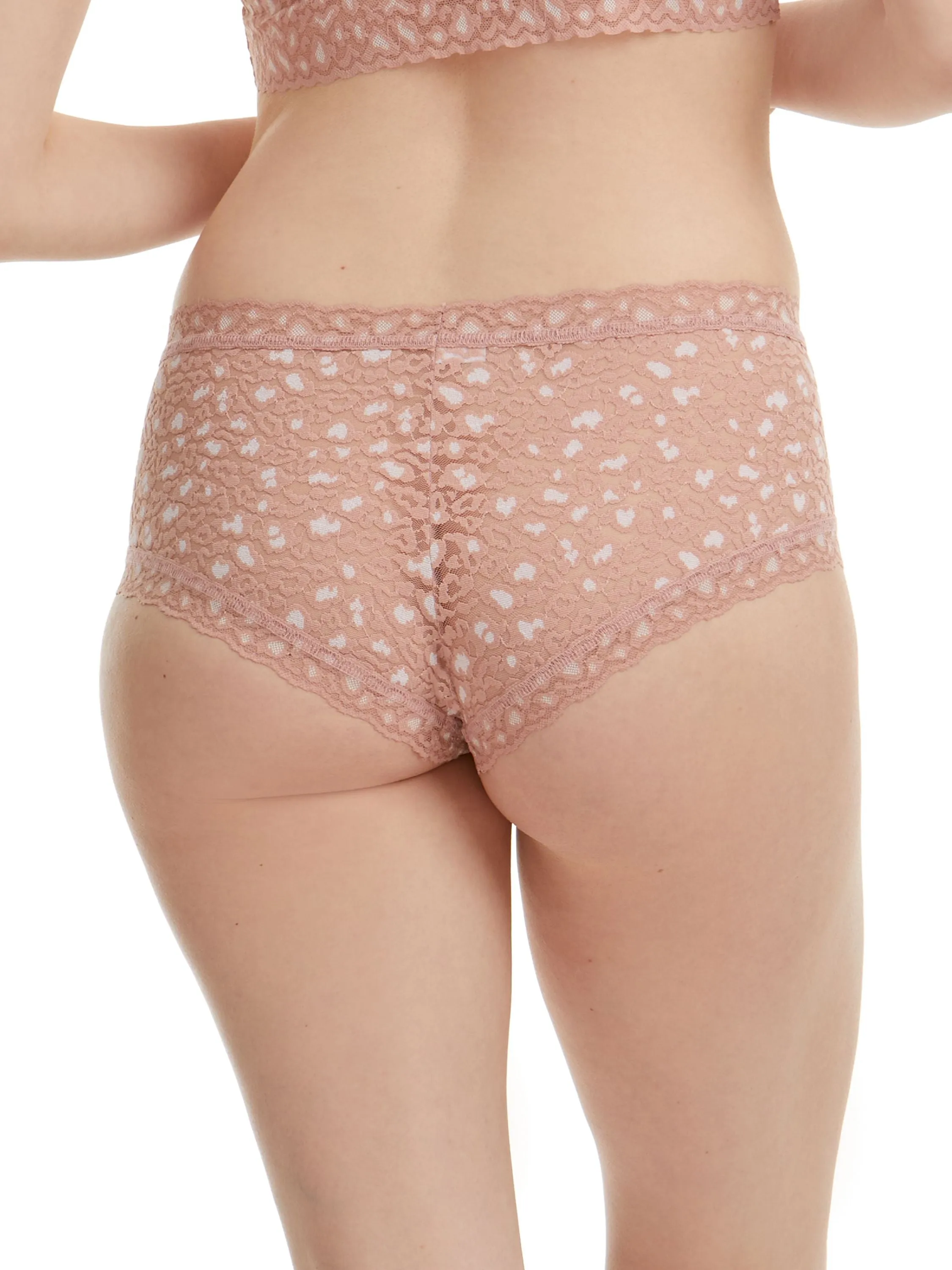 Cross-Dyed Leopard Boyshort Desert Rose Pink sold by Hanky Panky product image thumbnail 2
