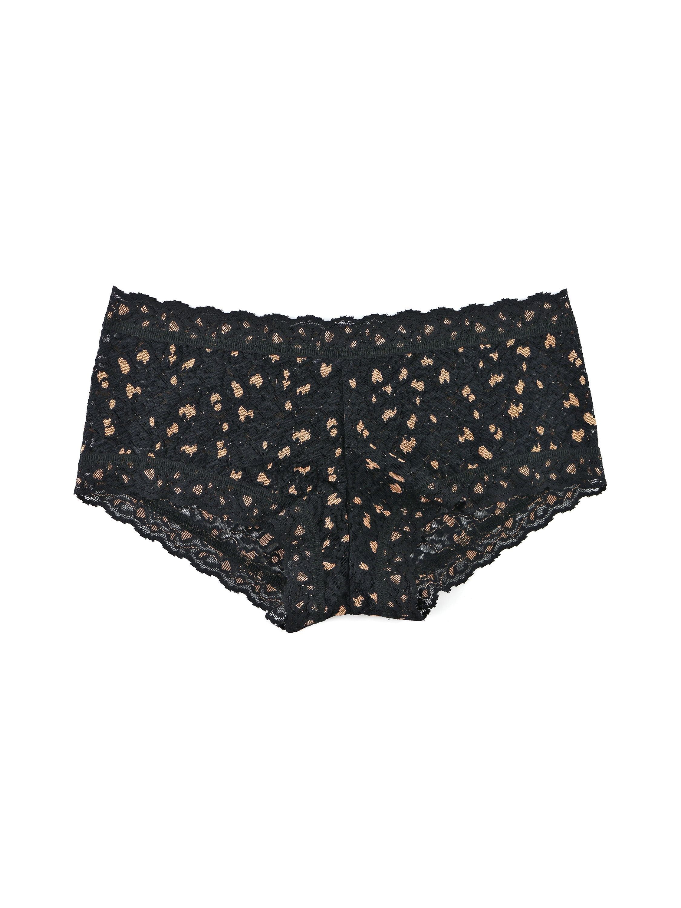 Cross Dyed Leopard Boyshort sold by Hanky Panky