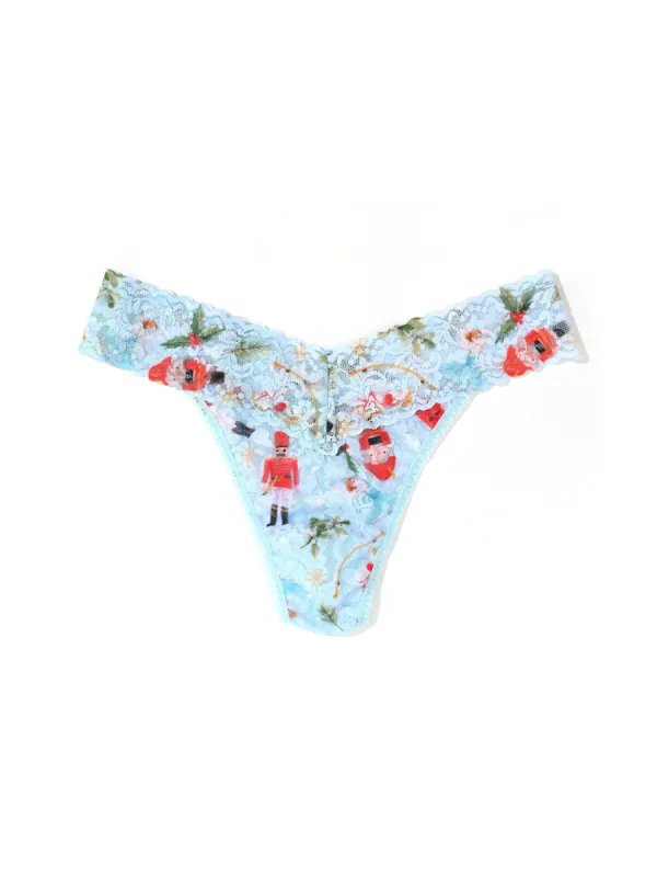 Printed Signature Lace Original Rise Thong Ballerina Dreaming Sale sold by Hanky Panky