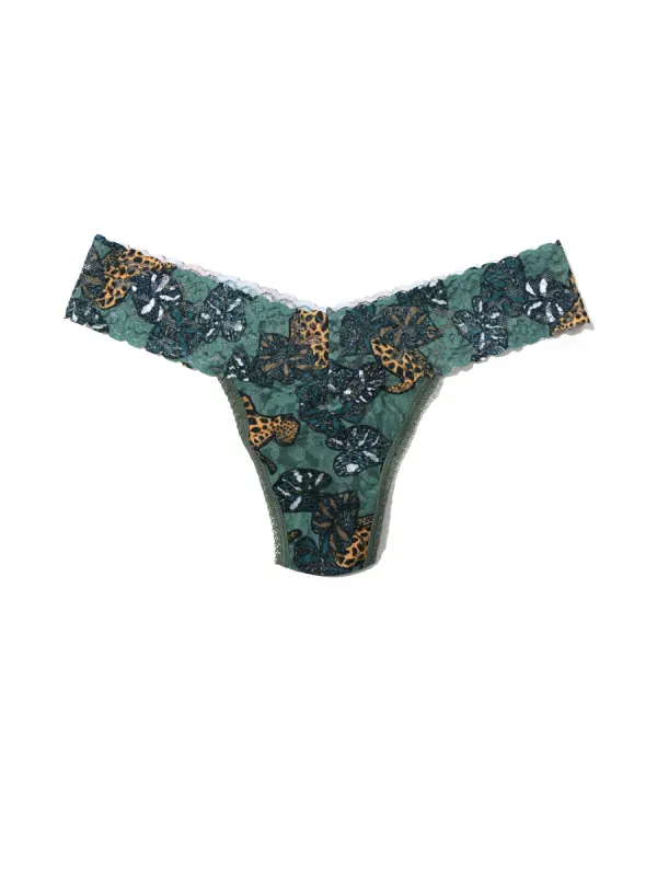 Printed Signature Lace Low Rise Thong Prowling Sale sold by Hanky Panky