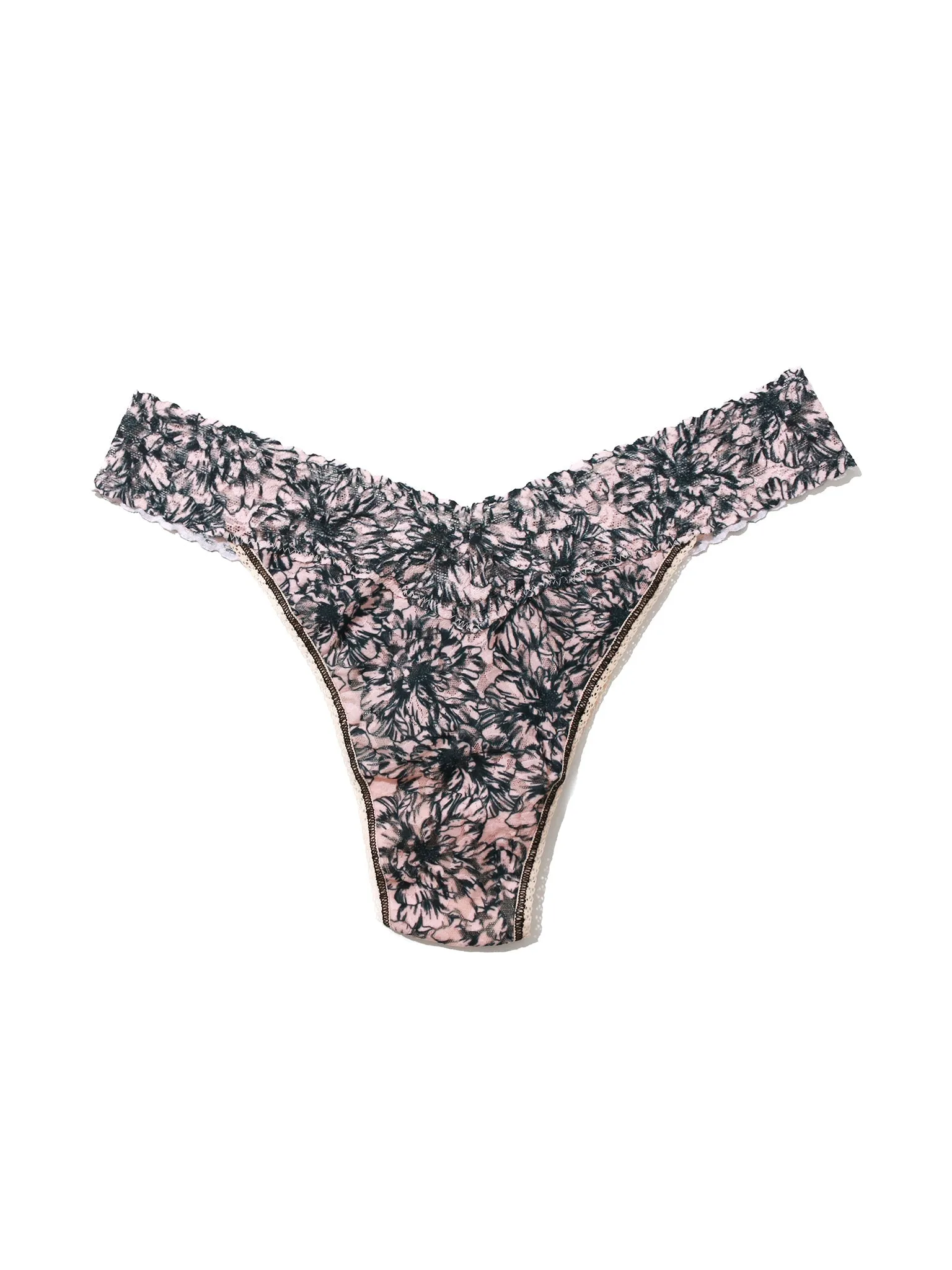 Plus Size Printed Signature Lace Thong Outline Sale sold by Hanky Panky