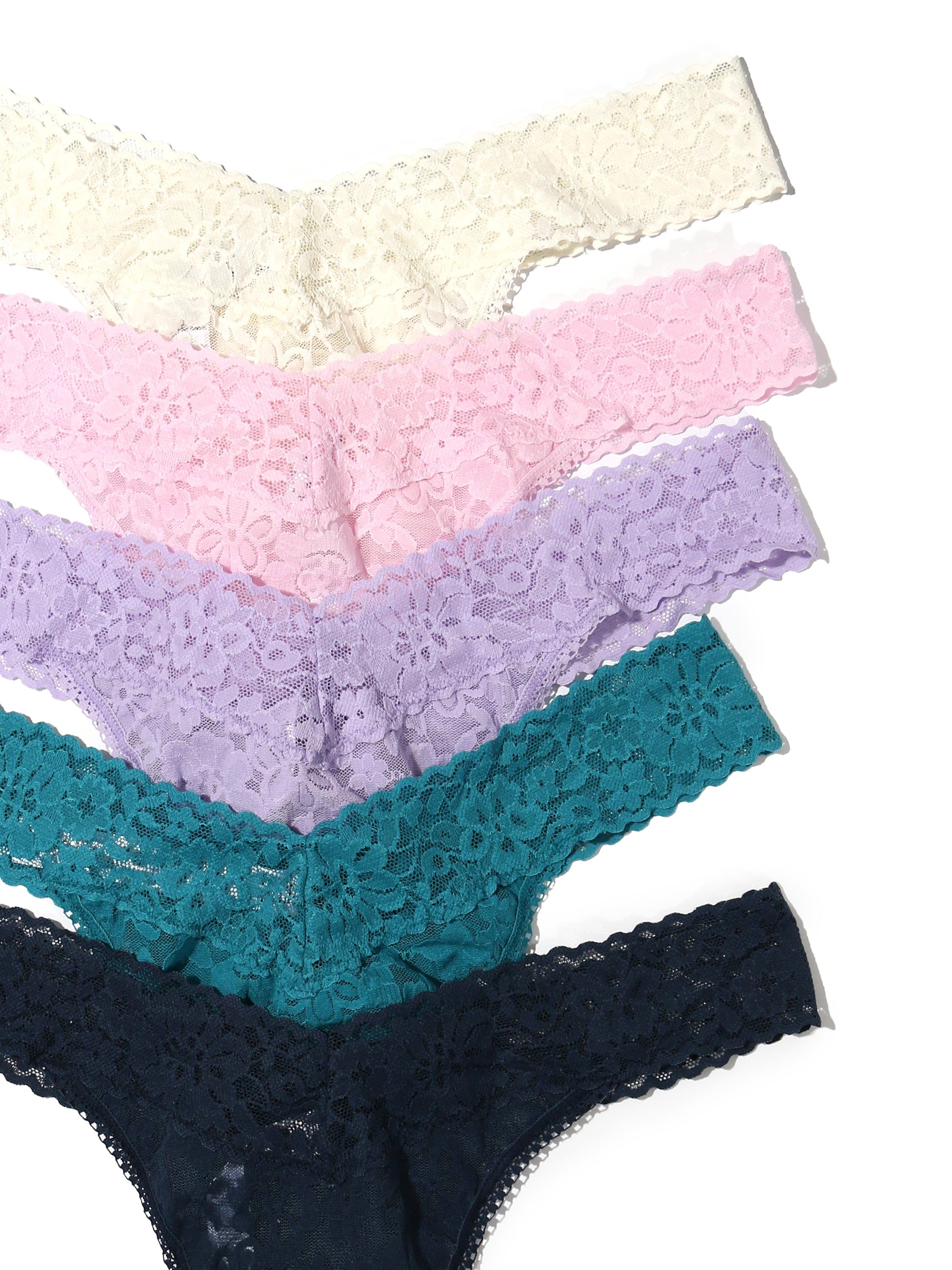 Daily Lace™ Original Rise Thong 5 Pack sold by Hanky Panky product image thumbnail 2