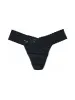 Petite Size Supima® Cotton Low Rise Thong Black sold by Hanky Panky