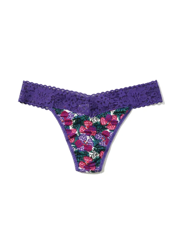Printed DreamEase® Original Rise Thong Loves Me, Loves Me Not Sale sold by Hanky Panky
