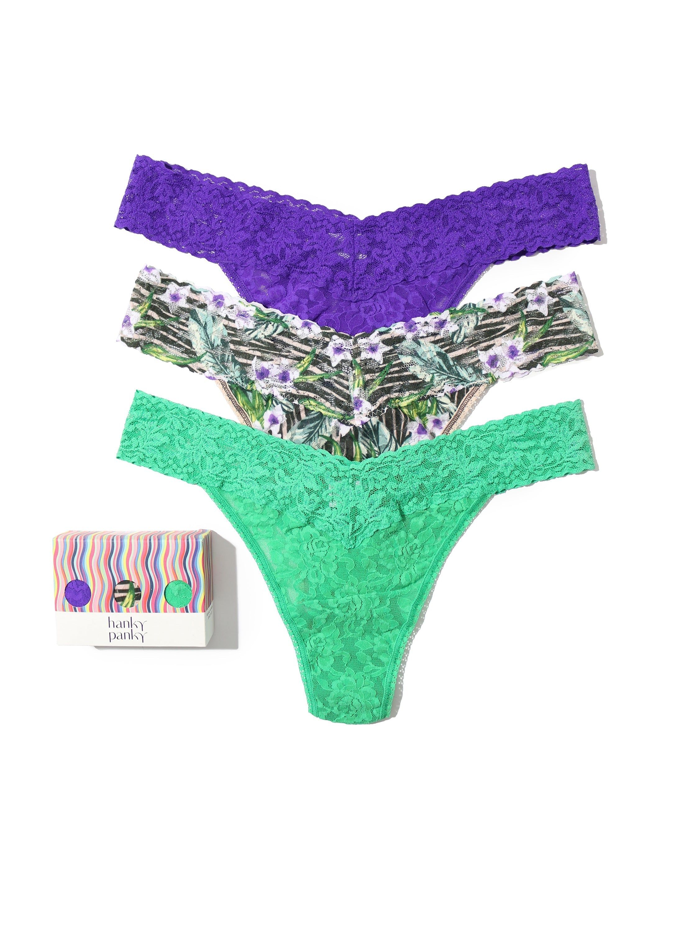 3 Pack Original Rise Thongs Exclusive Sale sold by Hanky Panky