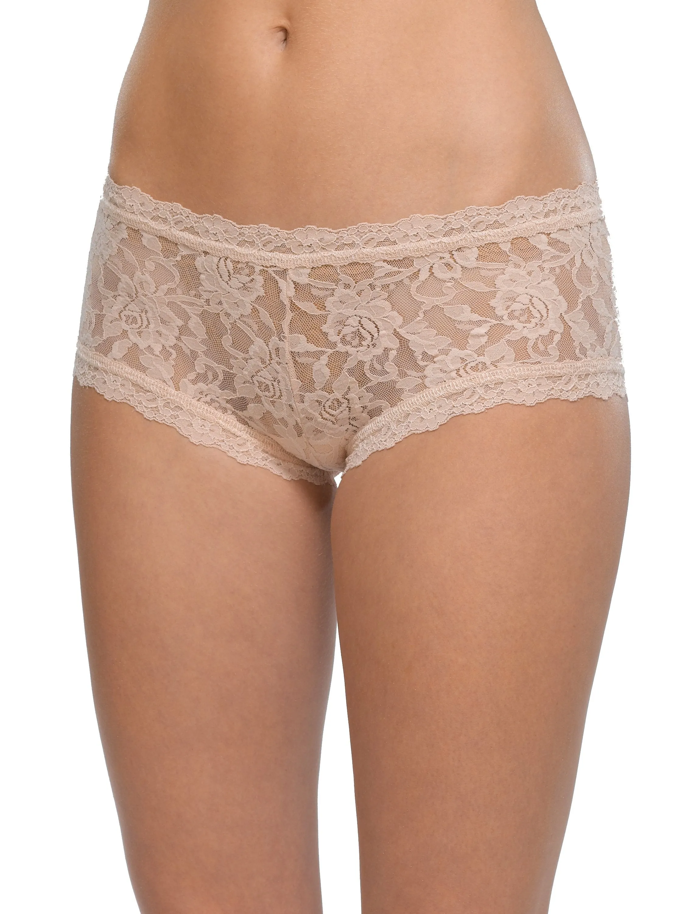 Signature Lace® Boyshort Chai sold by Hanky Panky