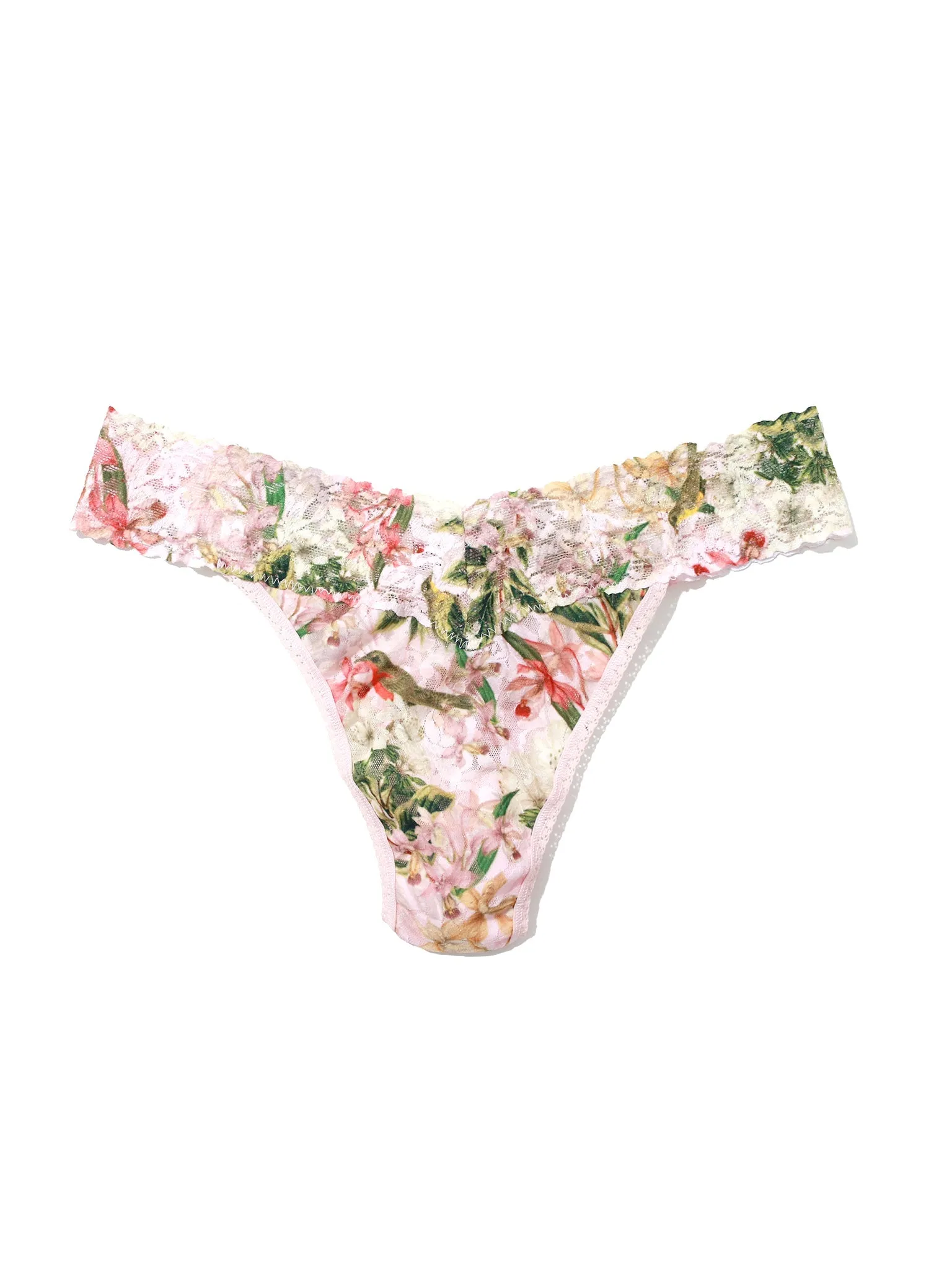 Printed Signature Lace Original Rise Thong French Garden Sale sold by Hanky Panky product image thumbnail 3