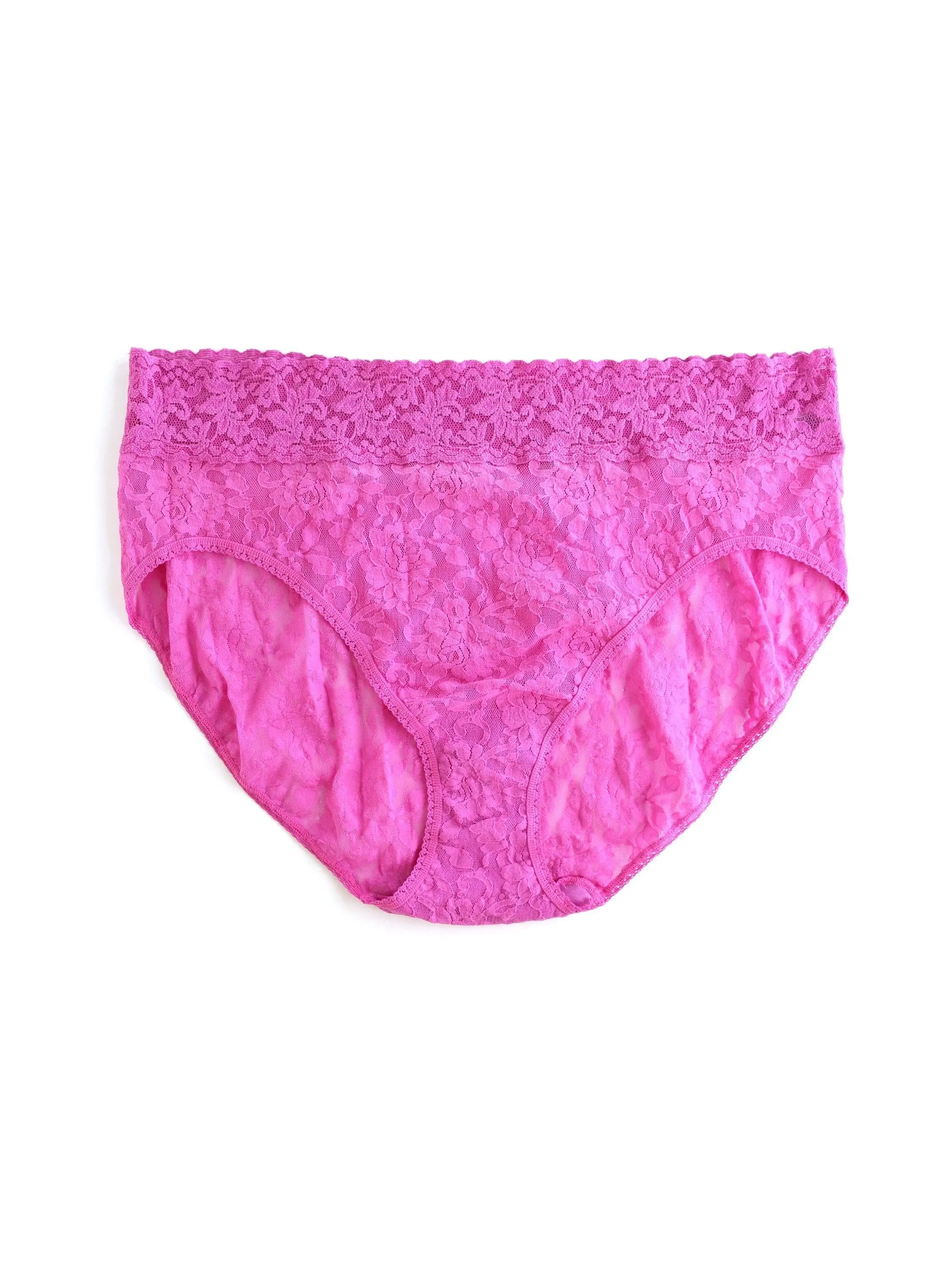 Plus Size Signature Lace French Brief Raspberry Ice Purple Sale sold by Hanky Panky