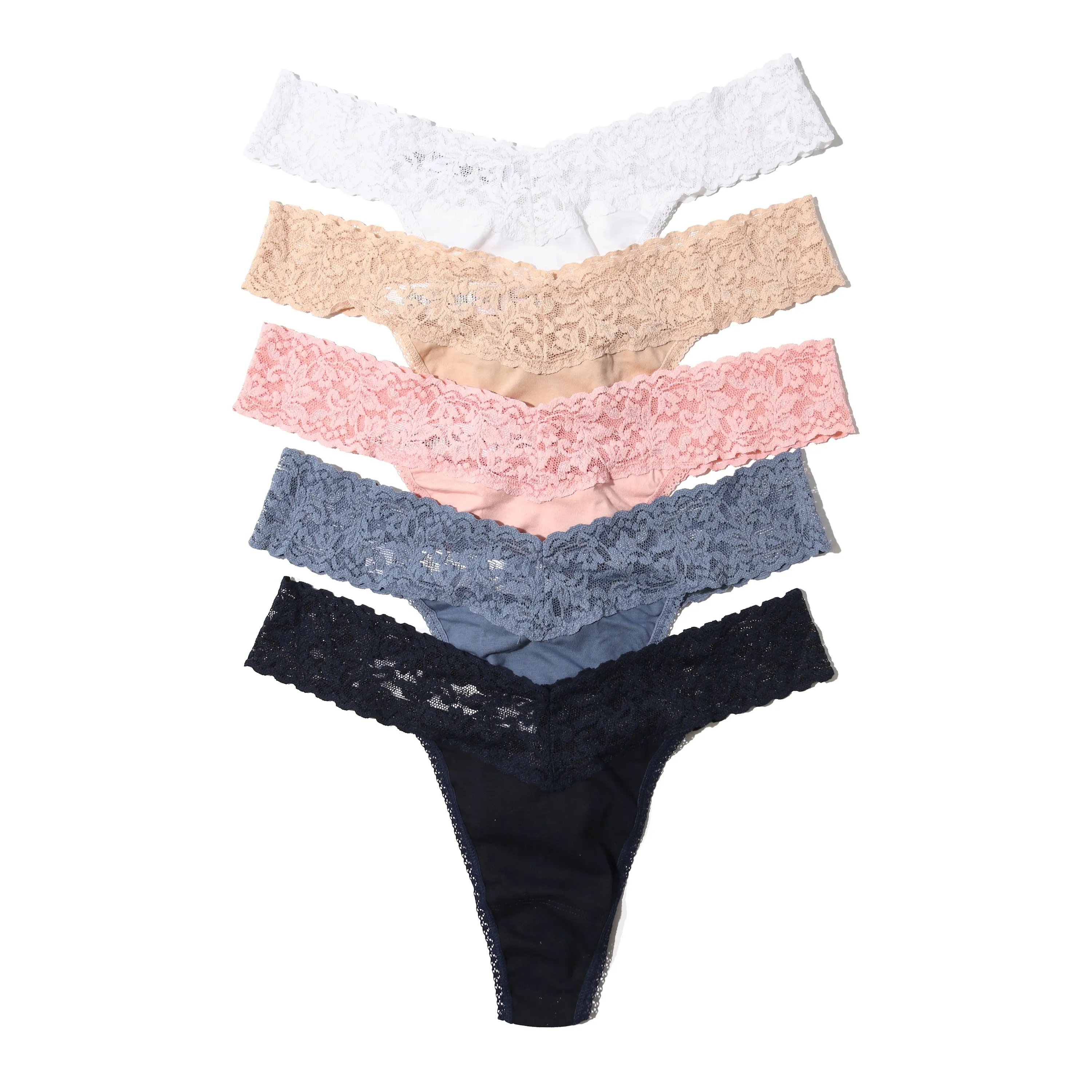 Cotton 5 Pack Original Rise Thongs sold by Hanky Panky product image thumbnail 2